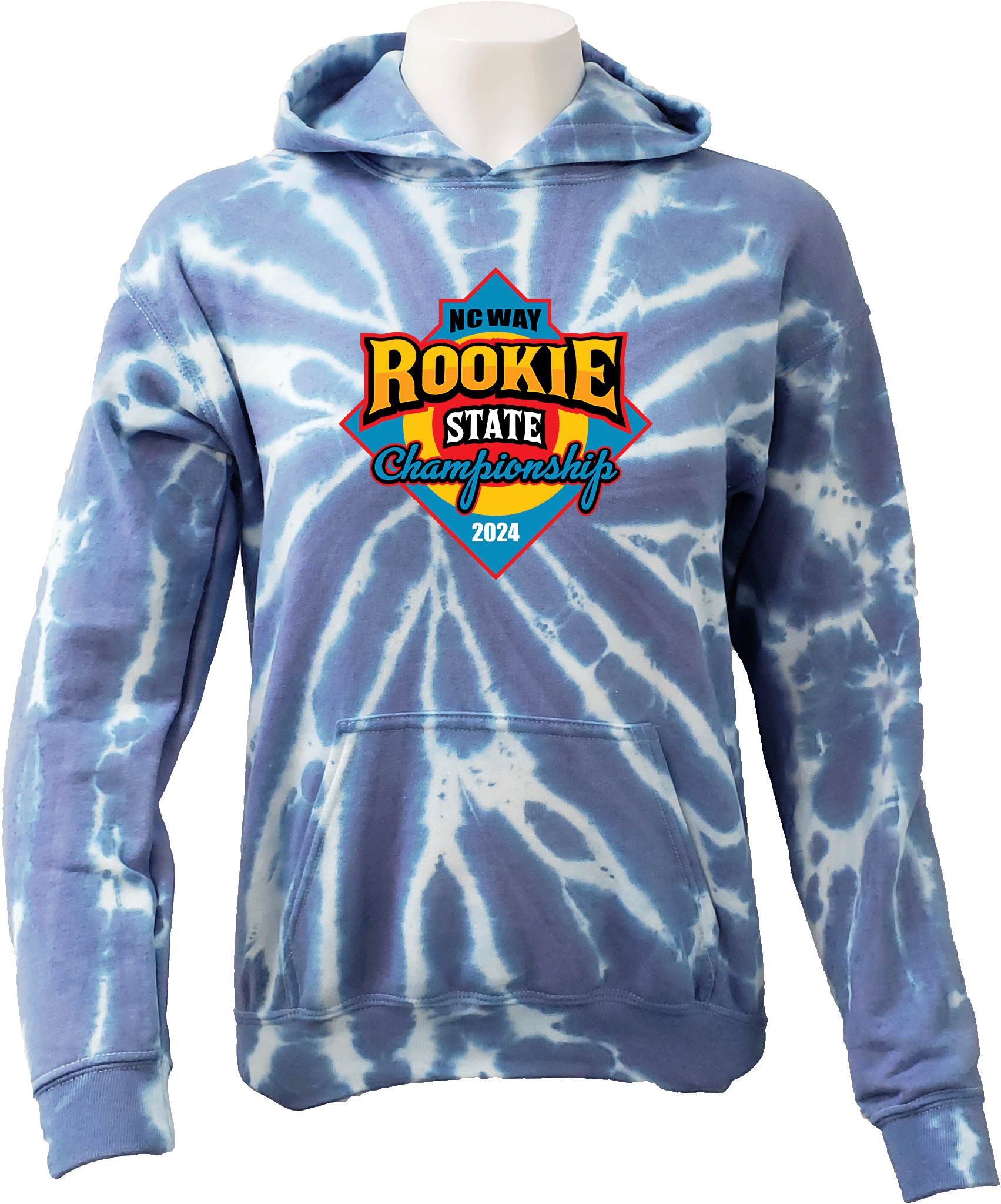 Tie-Dye Hoodies - 2024 NCWAY Rookie State Championship
