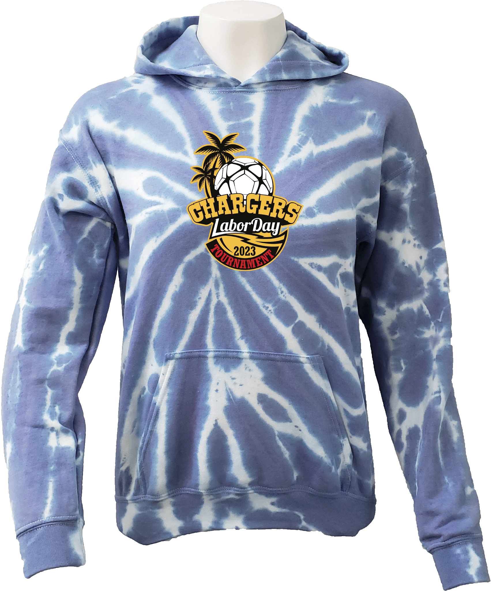 Tie-Dye Hoodies - 2023 Chargers Labor Day Tournament