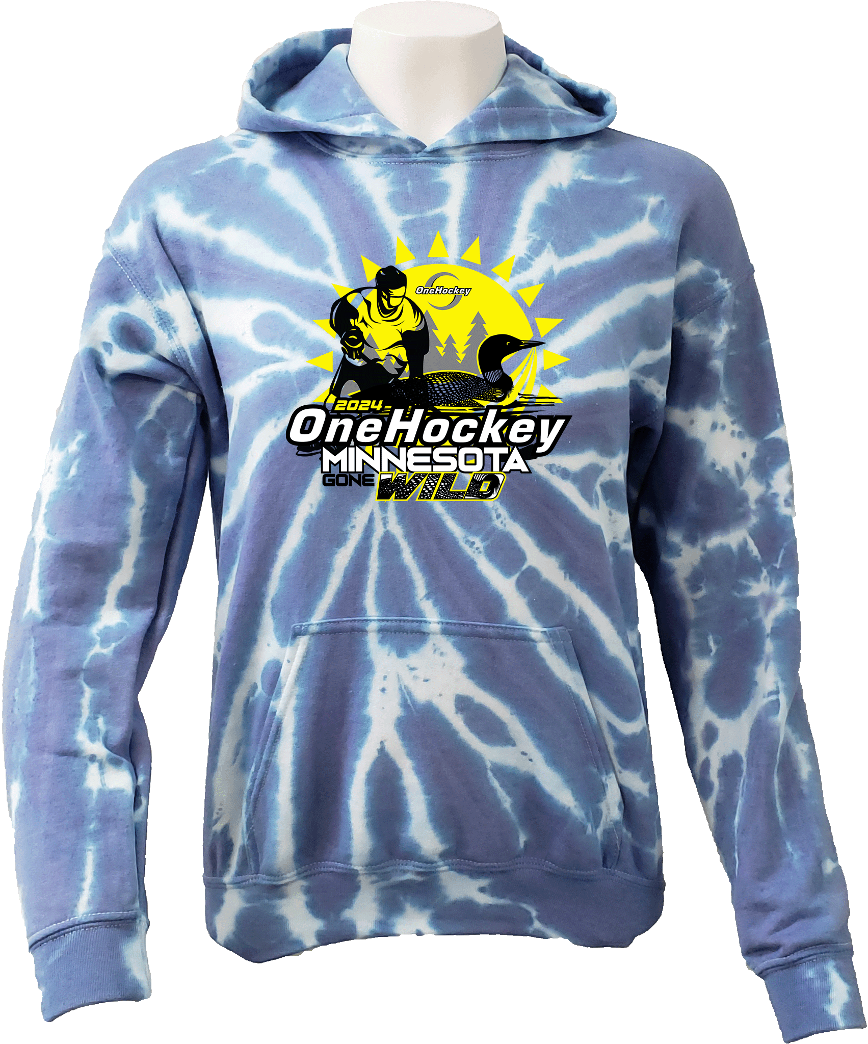 Tie-Dye Hoodies - 2024 OneHockey Minnesota Gone Wild