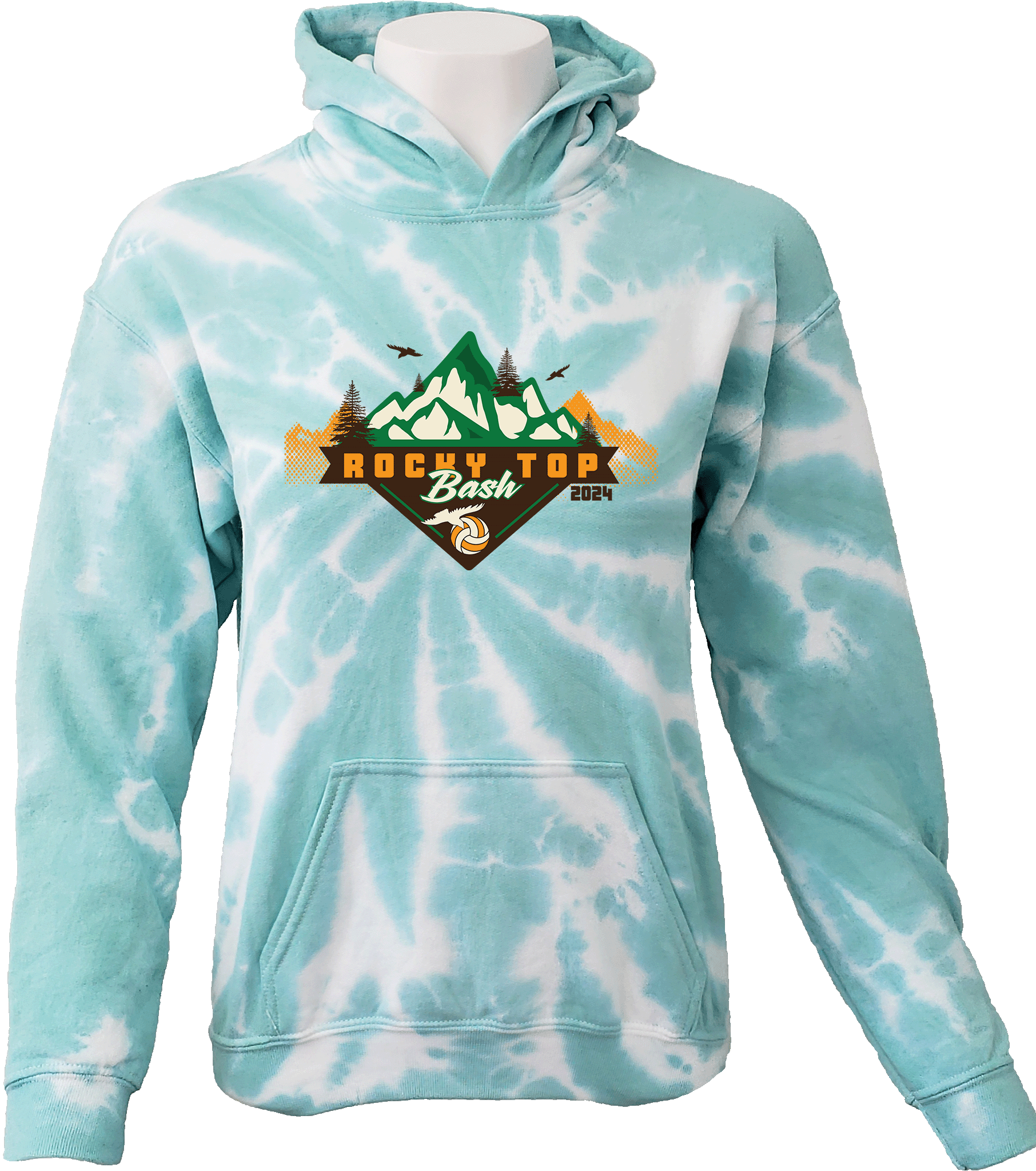 Tie-Dye Hoodies - 2024 Rocky Top Bash