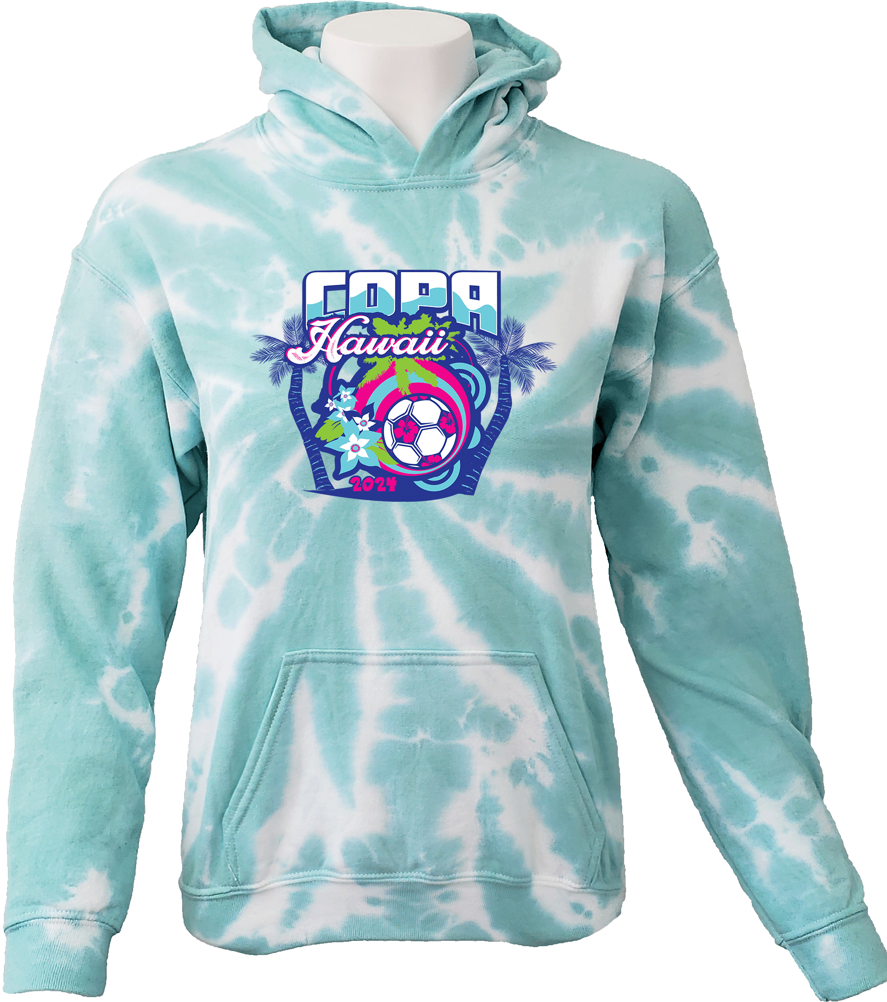 Tie-Dye Hoodies - 2024 Hawaii Kings Cup