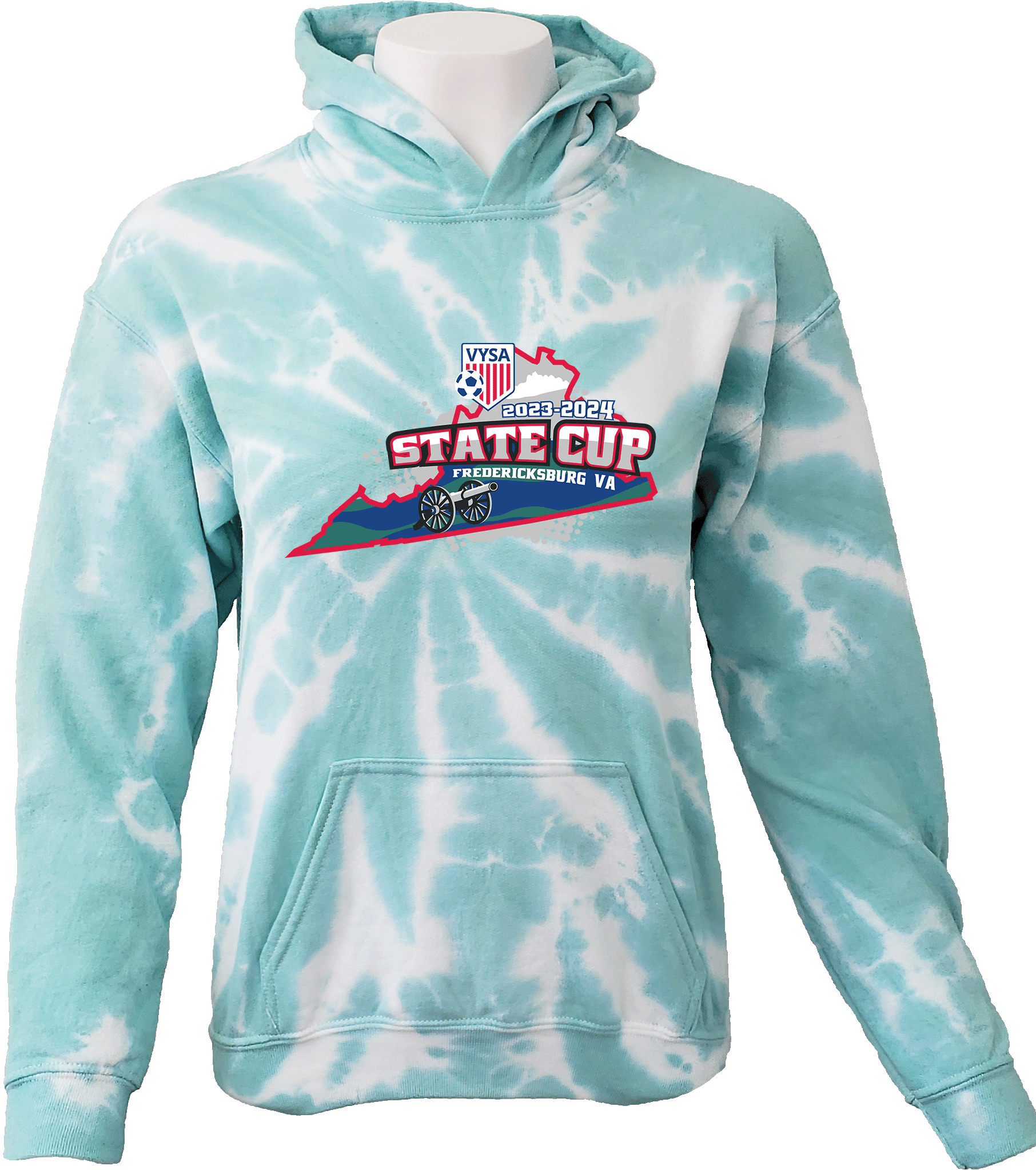 Tie-Dye Hoodies - 2024 USYS VA State Cup Spring