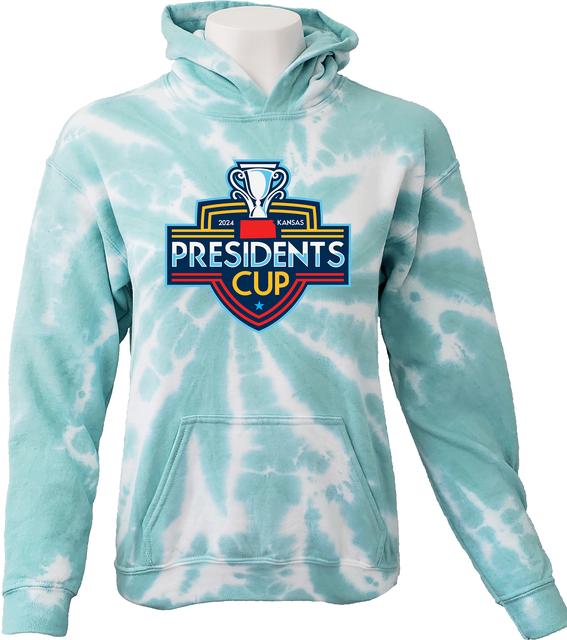 Tie-Dye Hoodies - 2024 USYS KS Presidents Cup