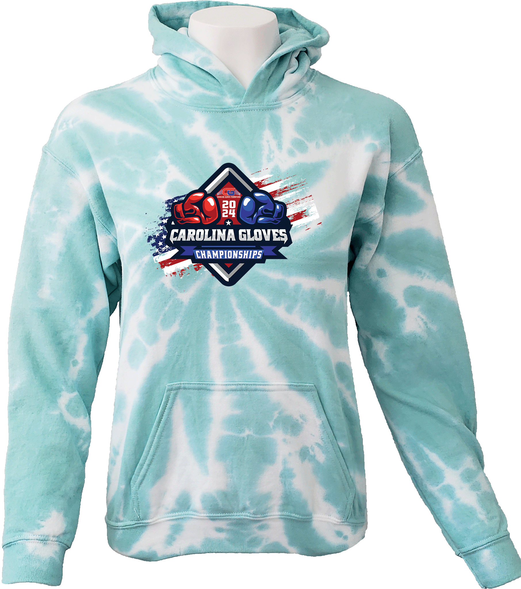 Tie-Dye Hoodies - 2024 Carolina Gloves State(July)