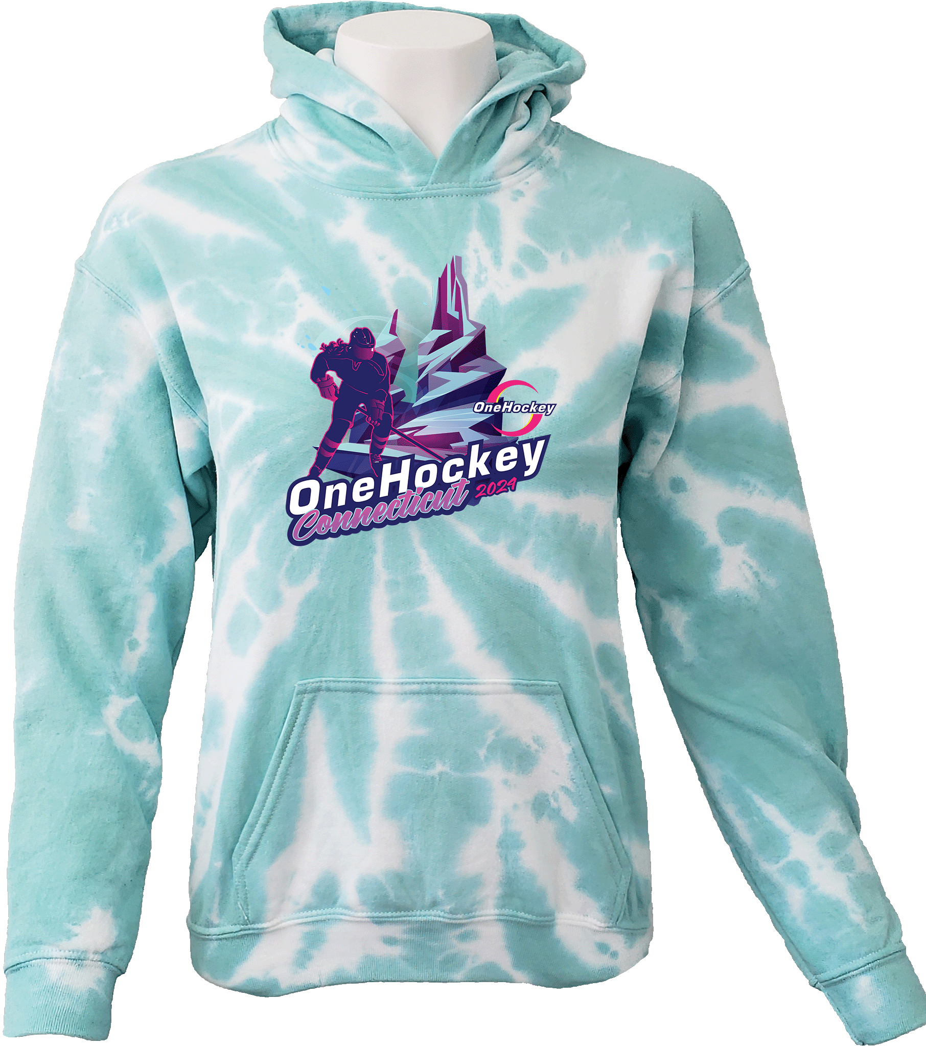 Tie-Dye Hoodies - 2024 OneHockey Connecticut October