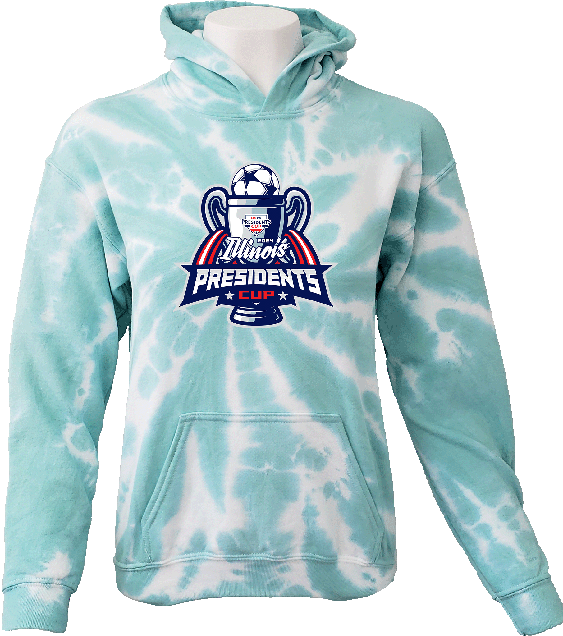 Tie-Dye Hoodies - 2024 USYS IL President's Cup