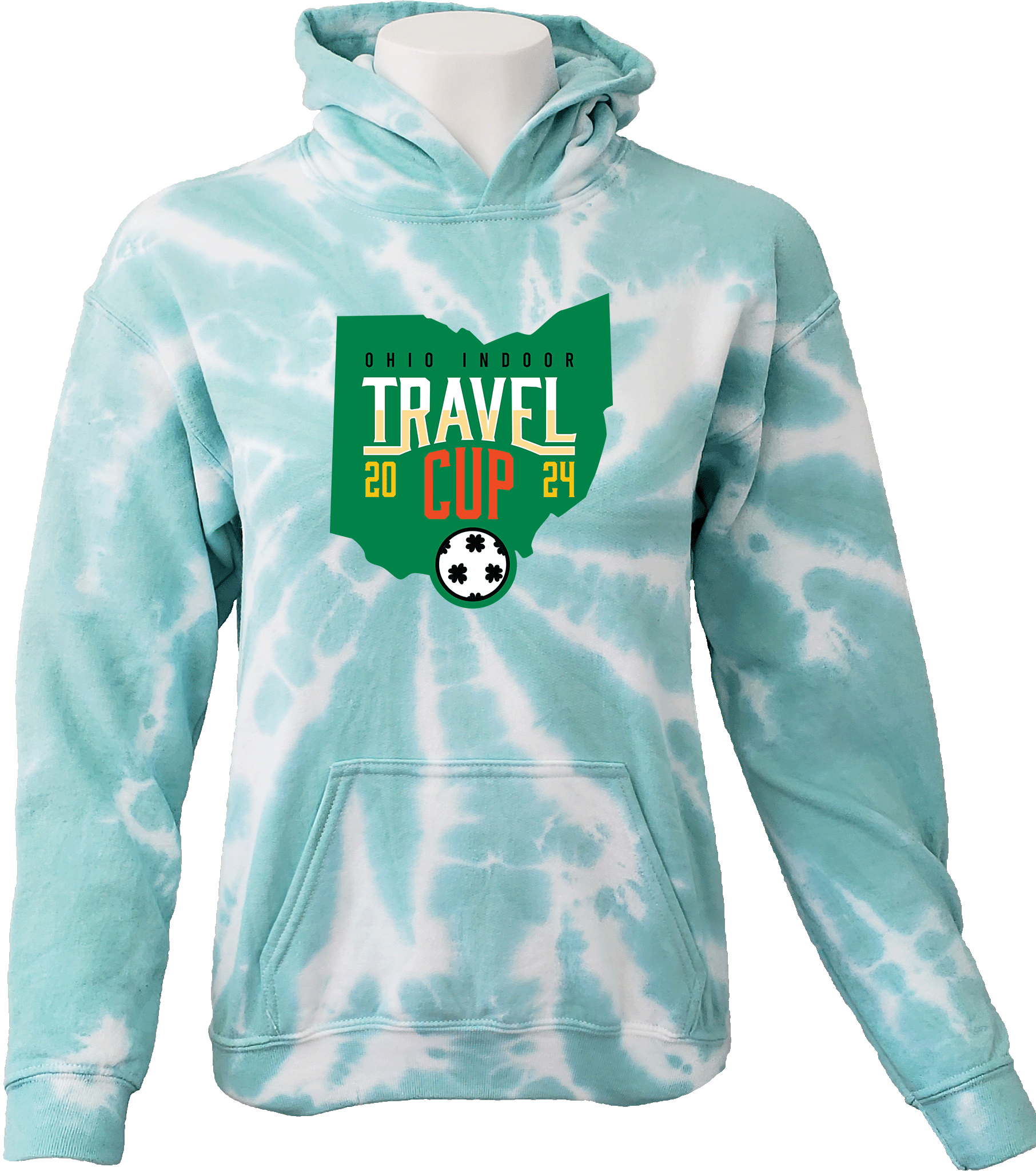 Tie-Dye Hoodies - 2024 Ohio Indoor Travel Cup