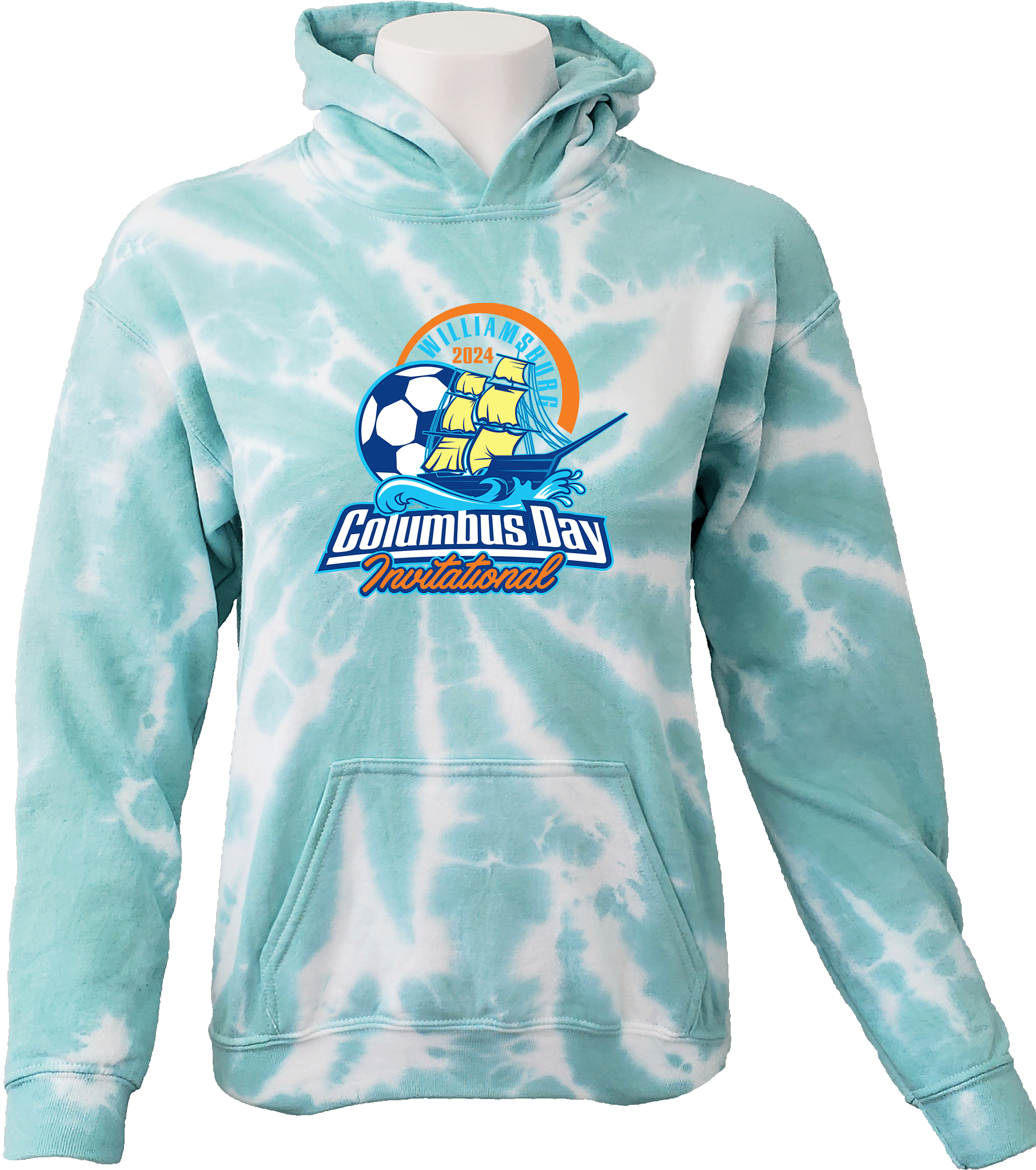 Tie-Dye Hoodies - 2024 Williamsburg Columbus Day Invitational