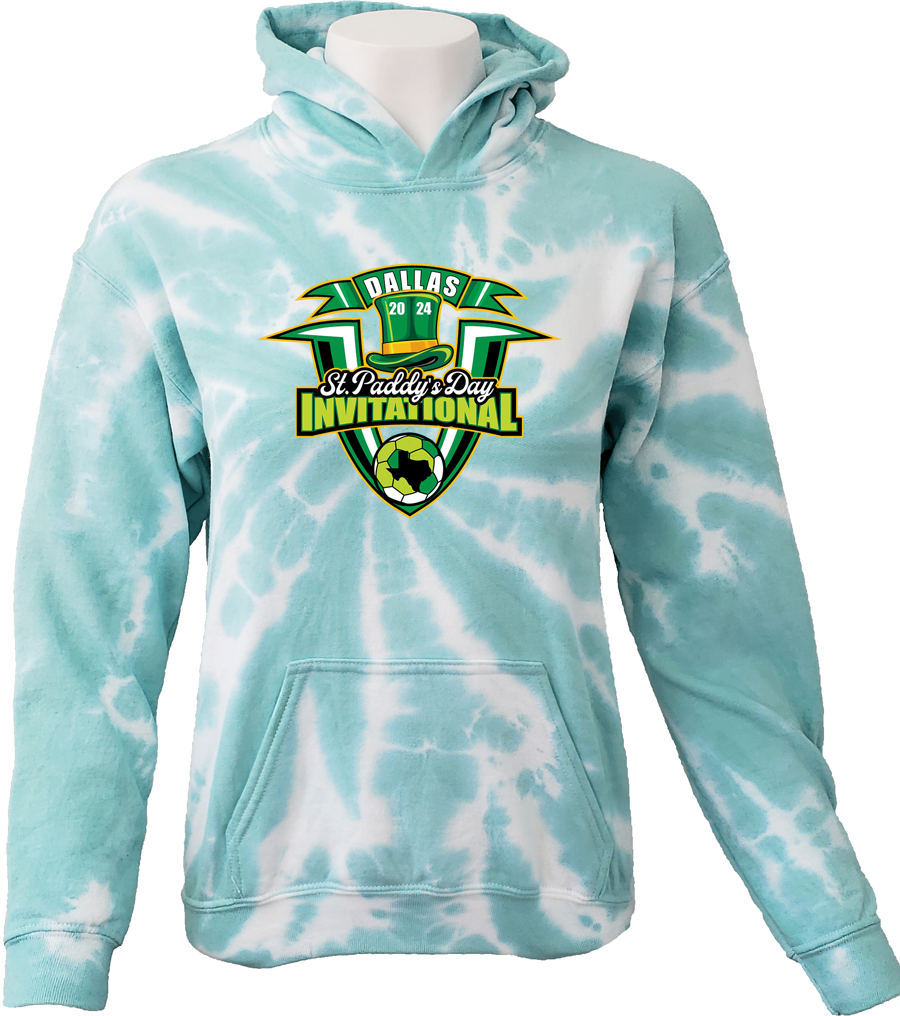 Tie-Dye Hoodies - 2024 Dallas St. Paddy's Day Invitational