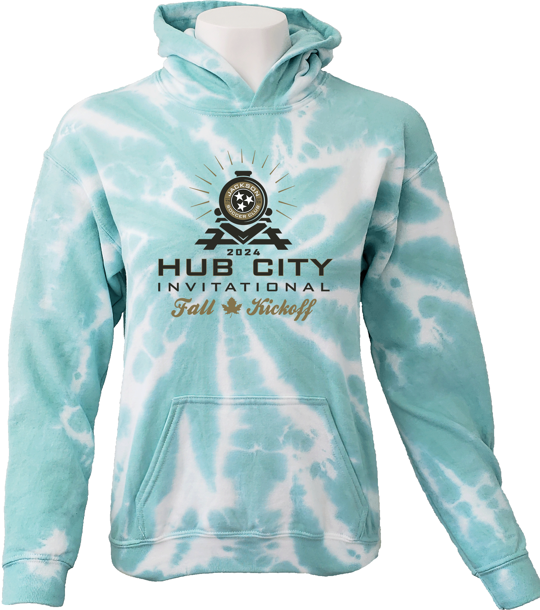 Tie-Dye Hoodies - 2024 Hub City Invitational Fall Kick Off