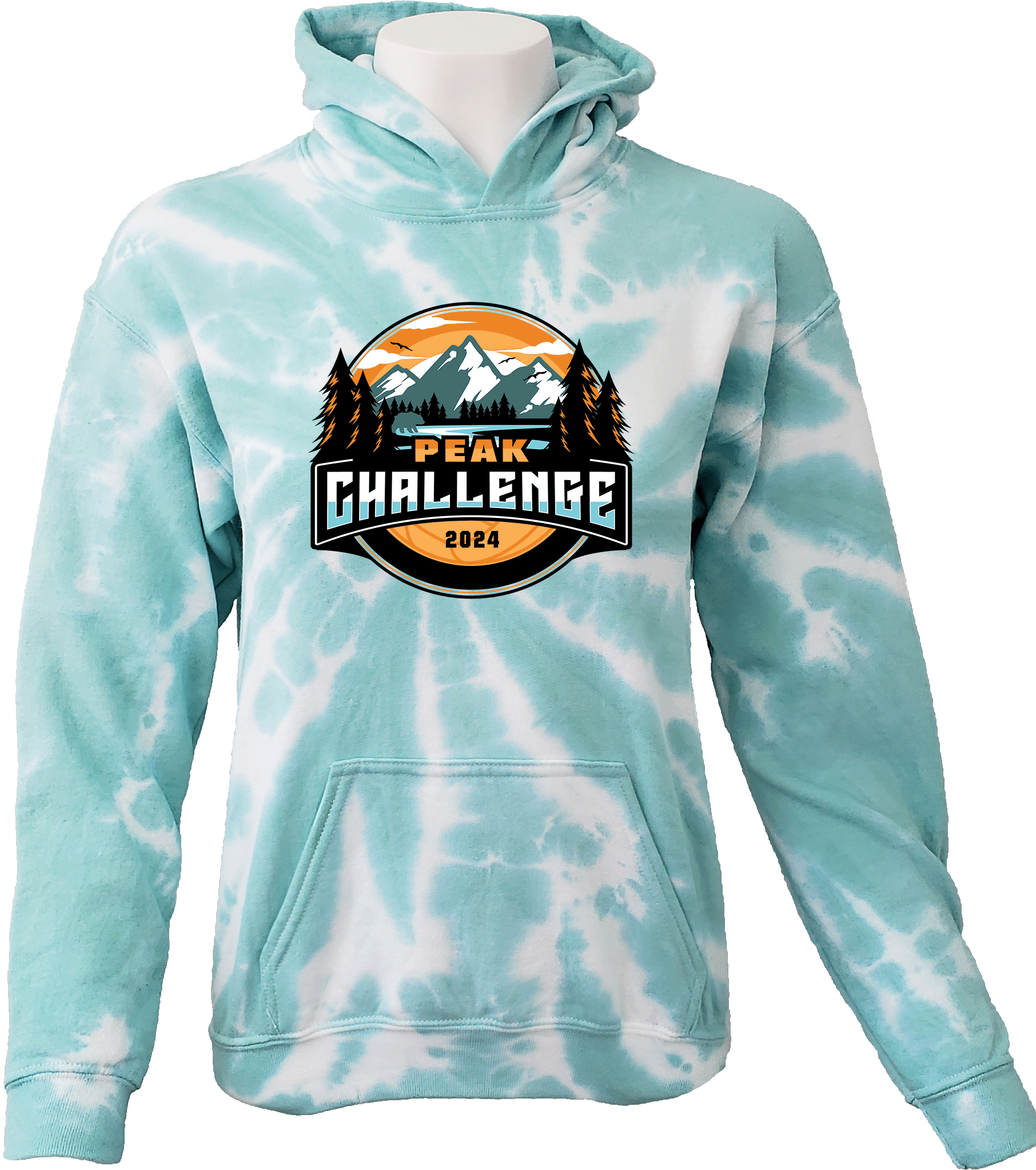 Tie-Dye Hoodies - 2024 Peak Challenge