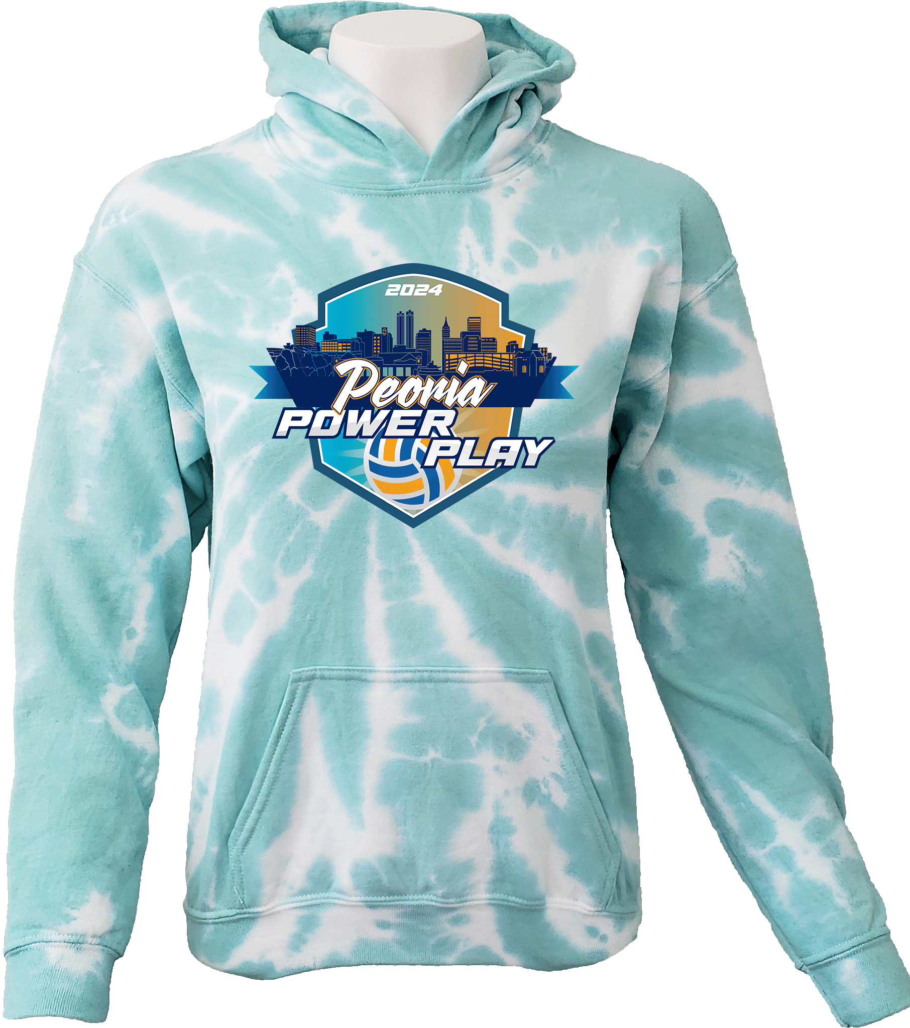 Tie-Dye Hoodies - 2024 Peoria Power Play