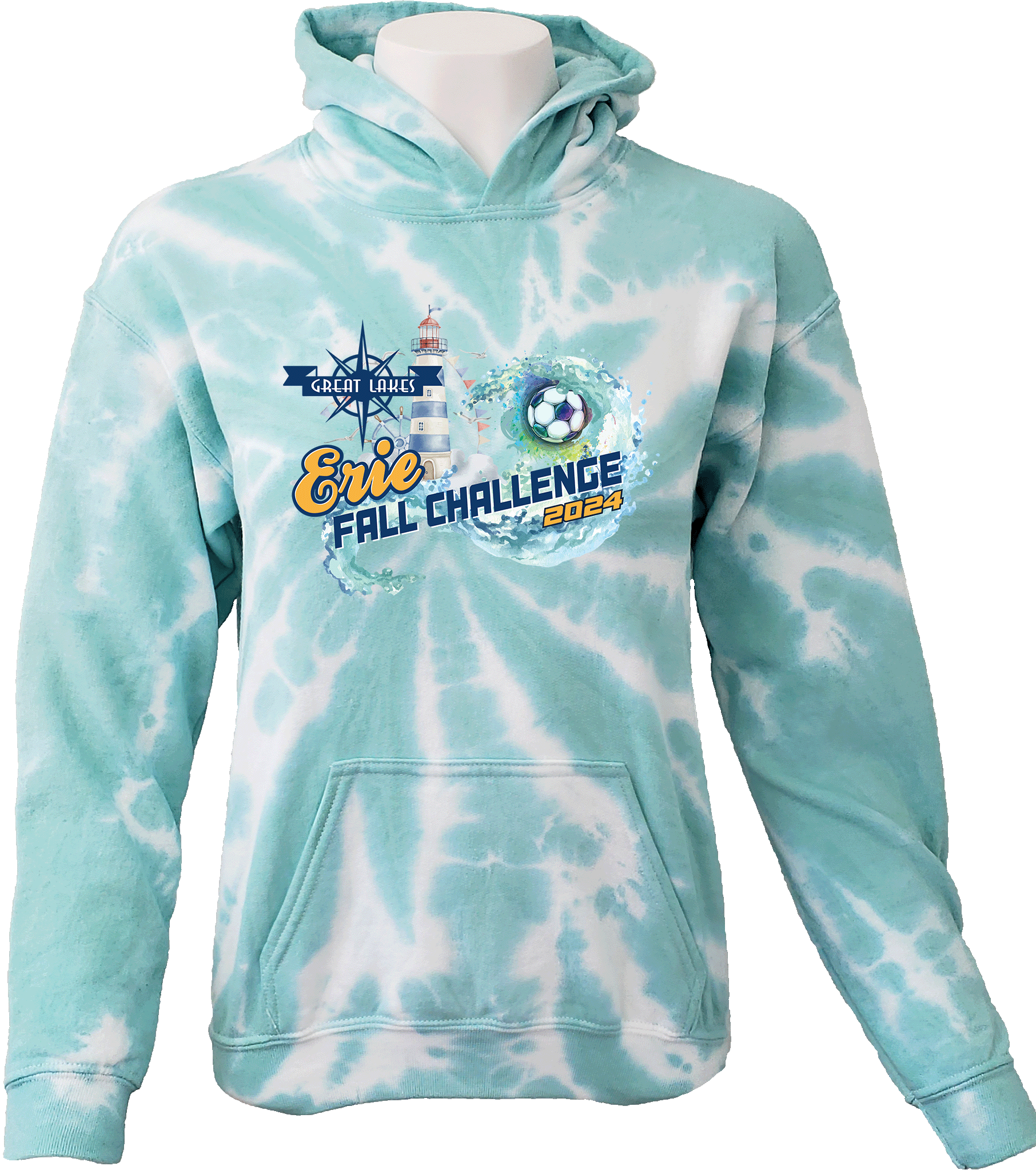 Tie-Dye Hoodies - 2024 Great Lakes Erie Fall Challenge