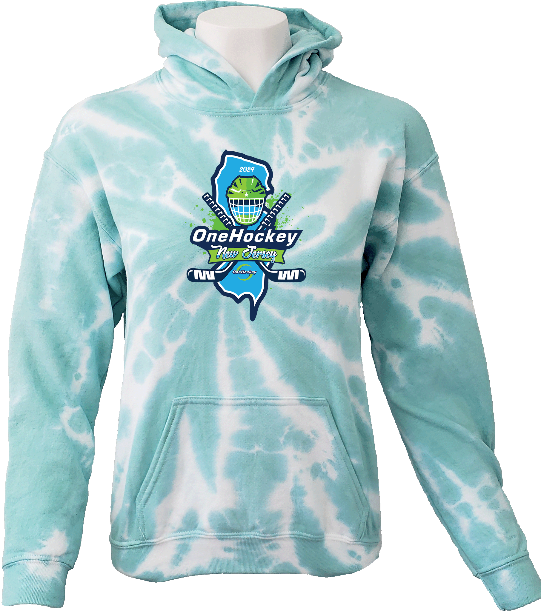 Tie-Dye Hoodies - 2024 OneHockey NJ March