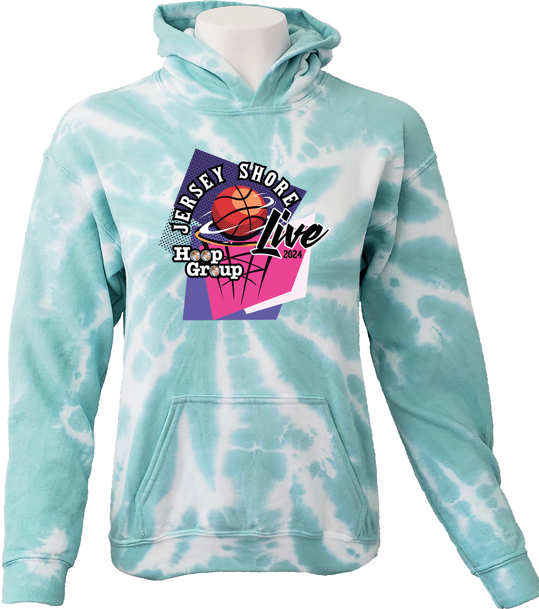 Tie-Dye Hoodies - 2024 Girls Jersey Shore Live