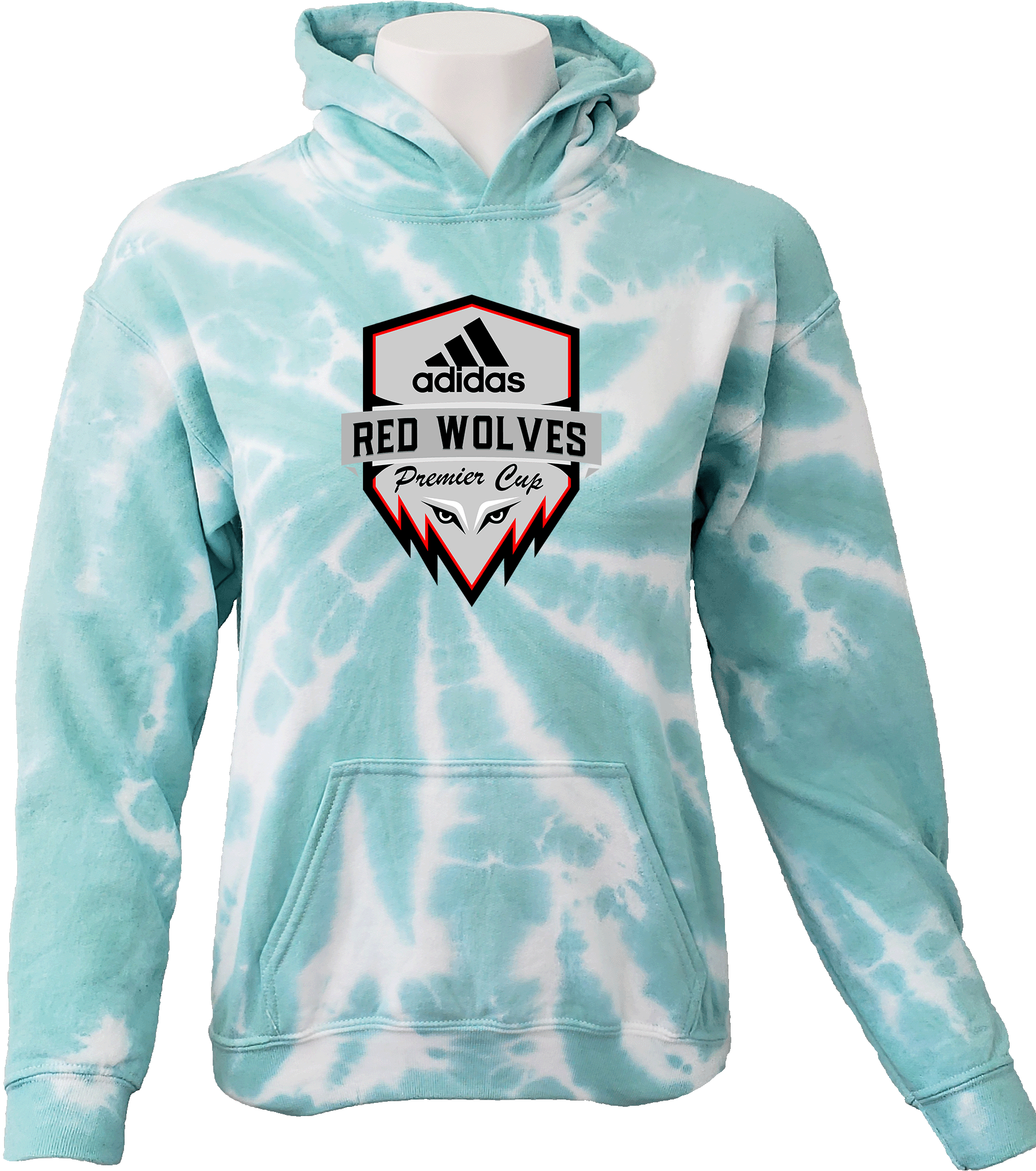 Tie-Dye Hoodies - 2024 Adidas Red Wolves Premier CupDont Delete