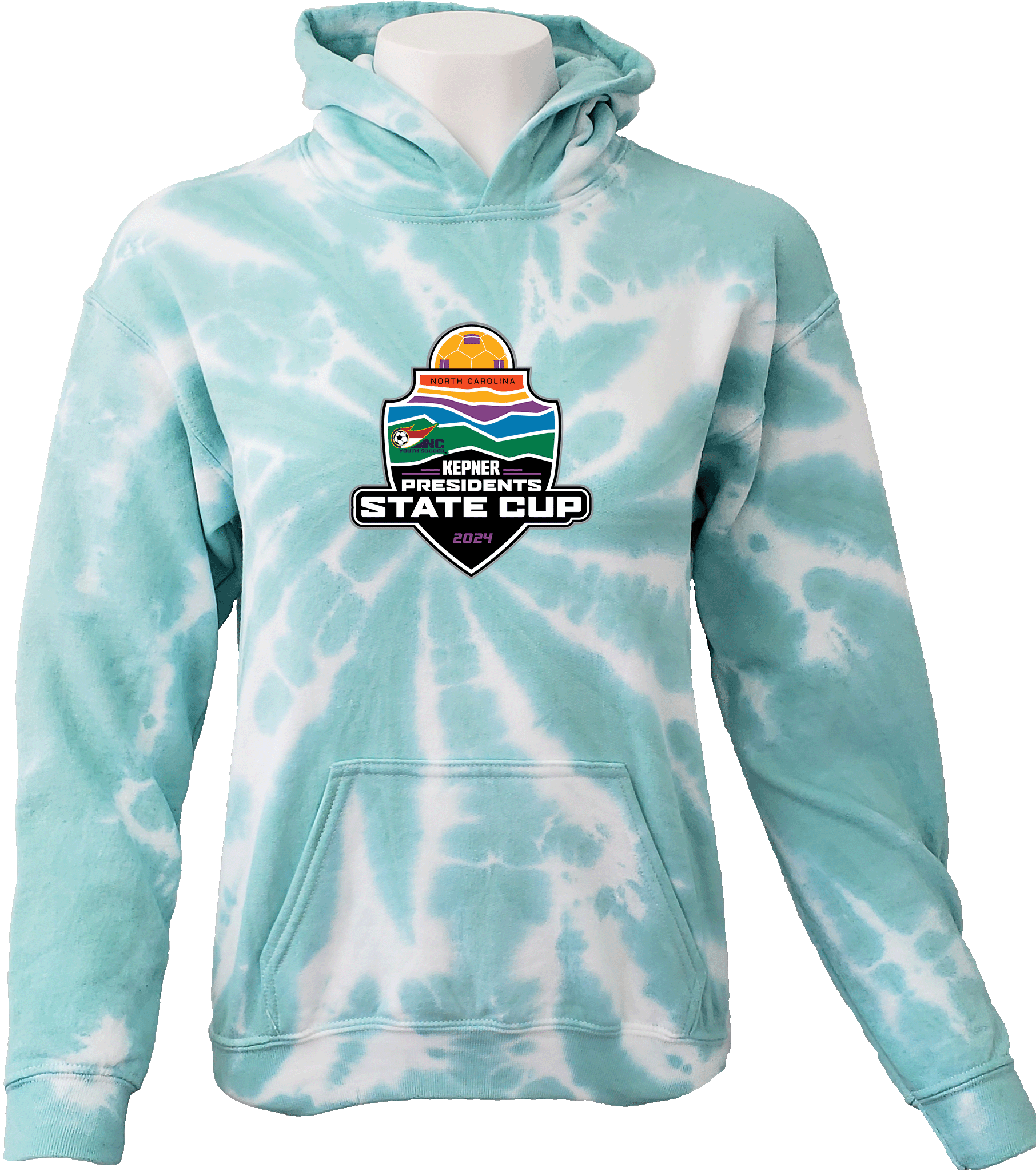 Tie-Dye Hoodies - 2024 USYS NC Presidents Cup Fall