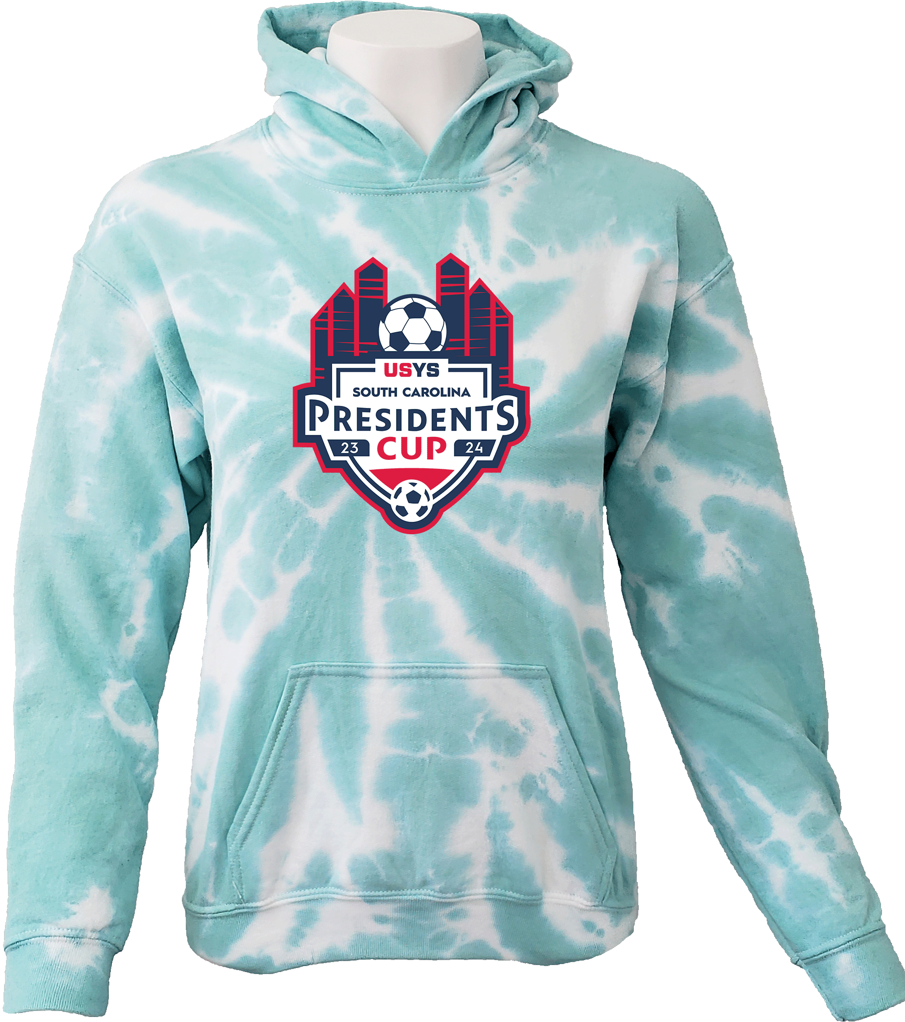 Tie-Dye Hoodies - 2024 USYS SC Presidents Cup Spring