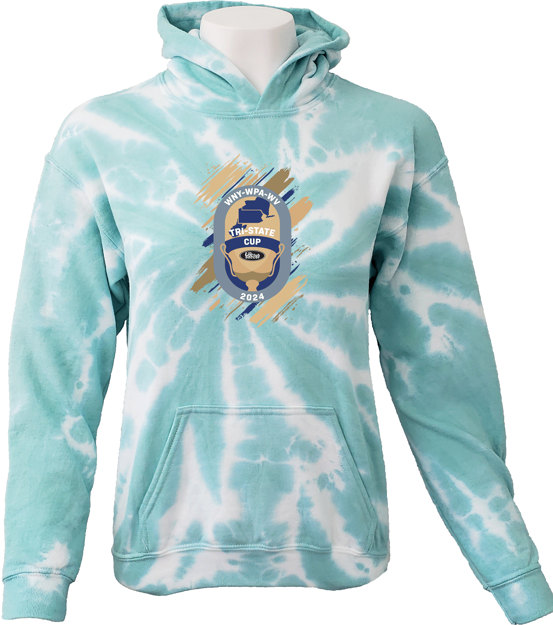 Tie-Dye Hoodies - 2024 US Club Tri-State Cup