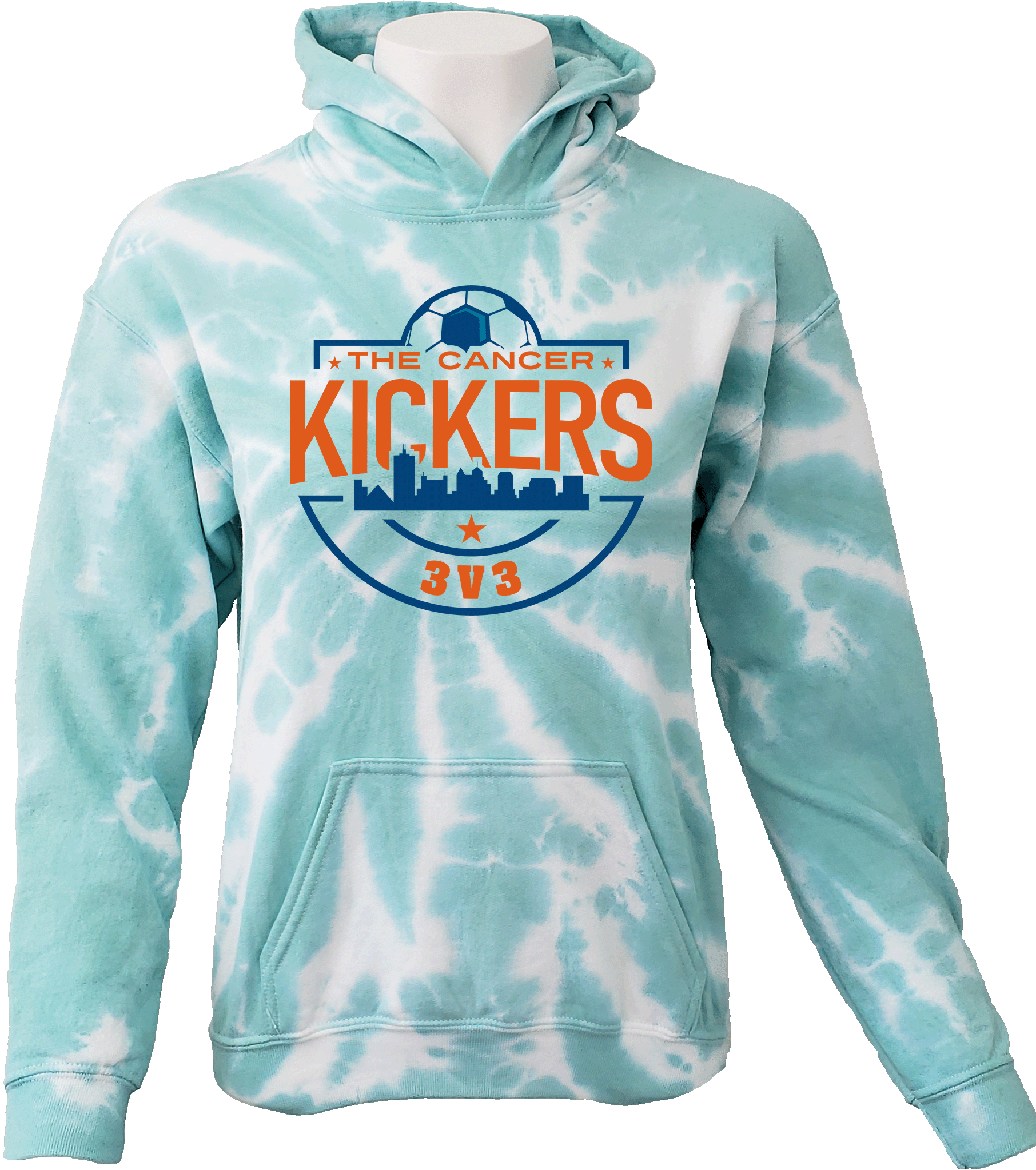 Tie-Dye Hoodies - 2024 The Cancer Kickers 3V3