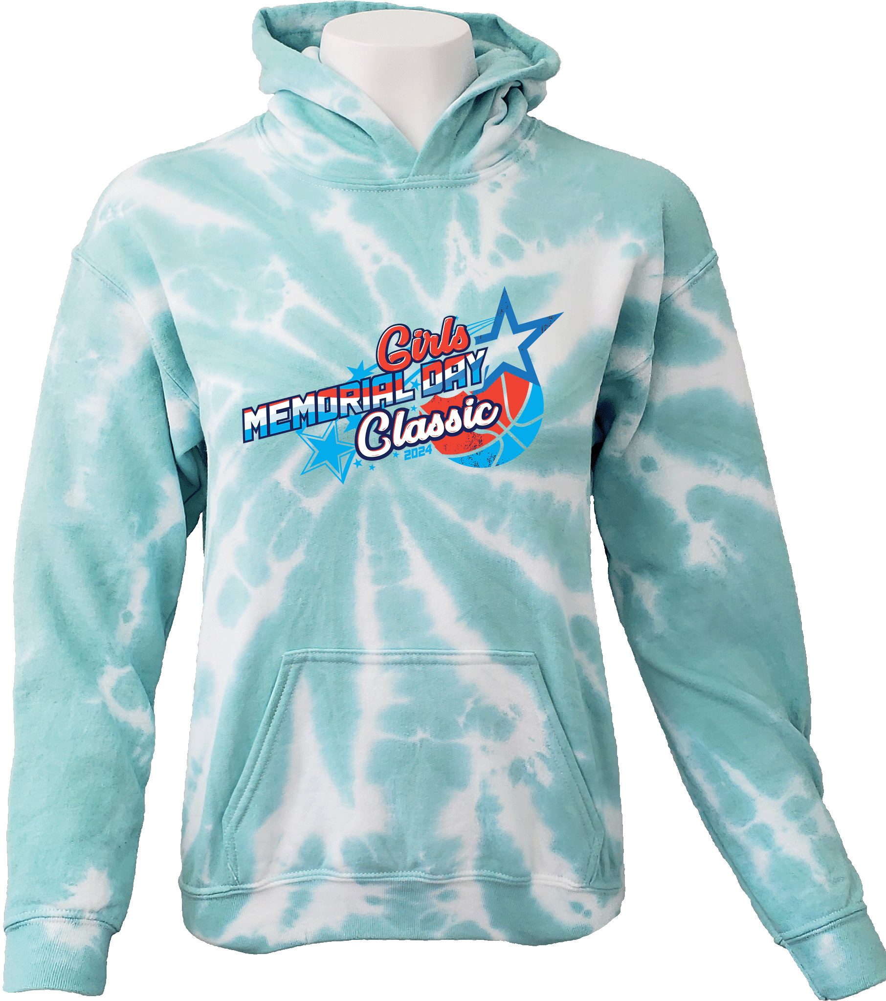 Tie-Dye Hoodies - 2024 Girls Memorial Day Classic