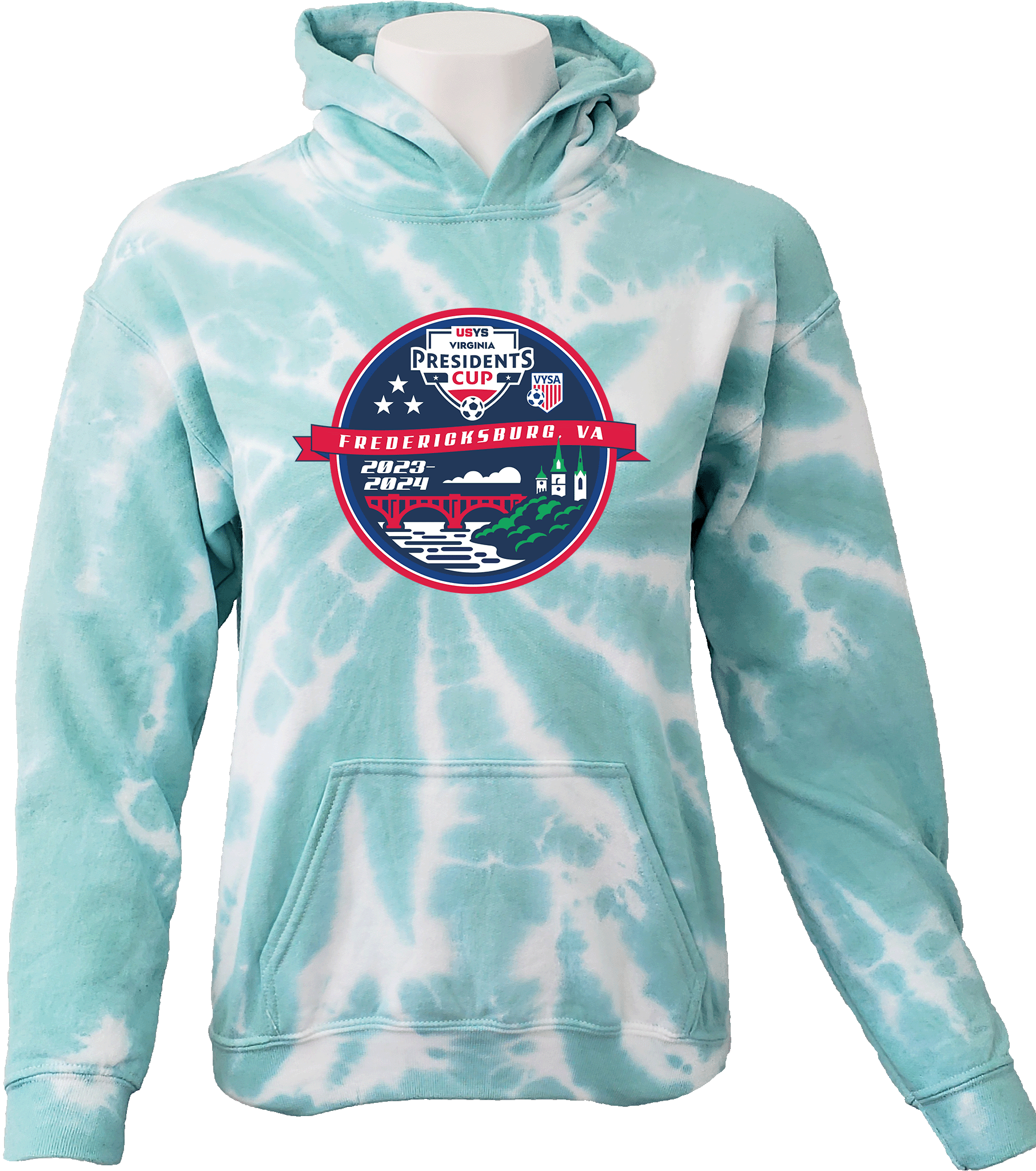 Tie-Dye Hoodies - 2024 USYS VA Presidents Cup Spring