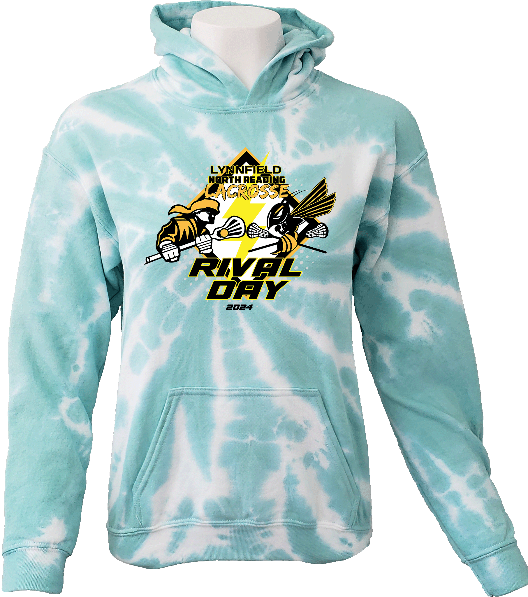 Tie-Dye Hoodies - 2024 Lynnfield Lax Rival Day