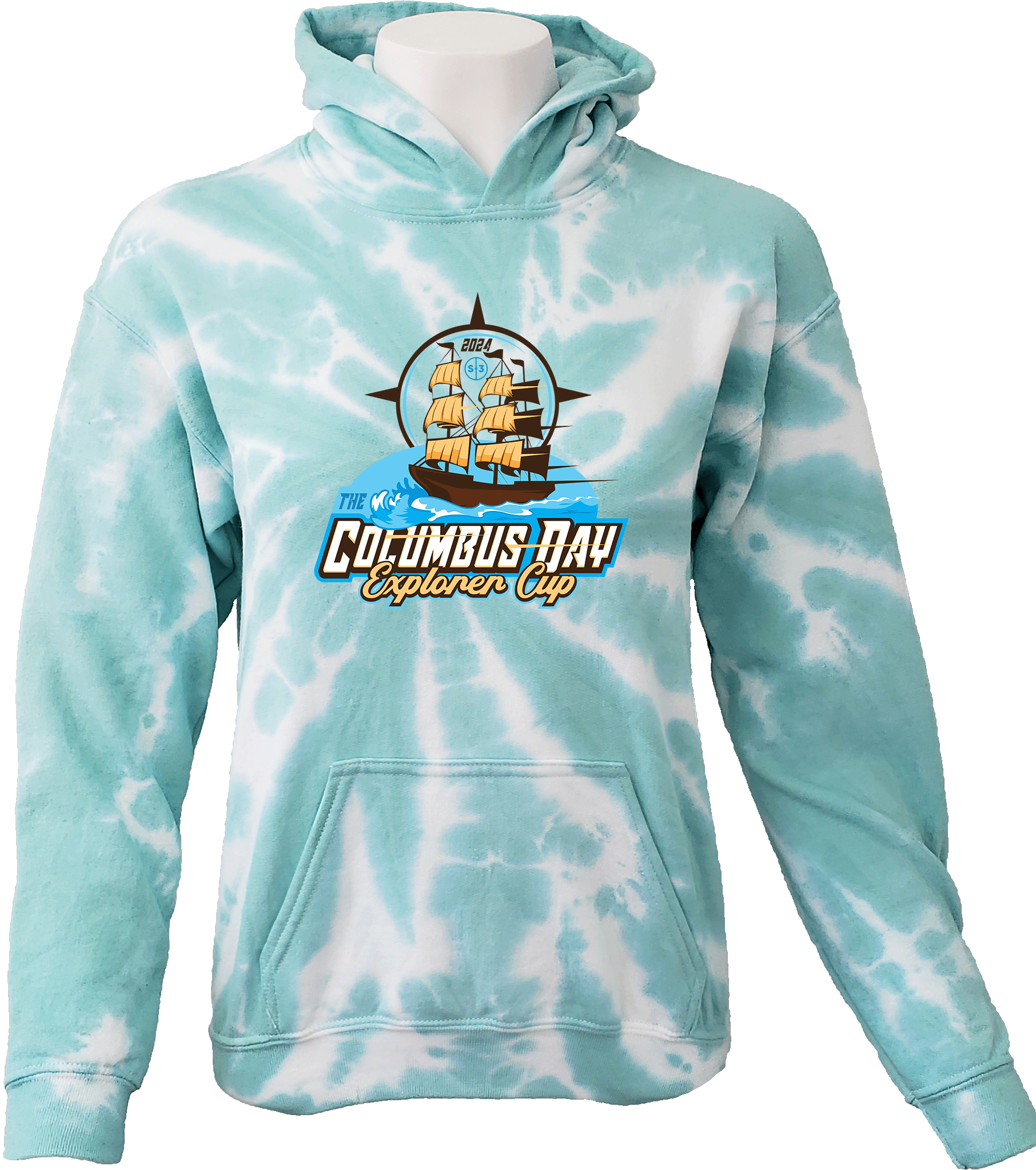 Tie-Dye Hoodies - 2024 The Columbus Day Explorer Cup