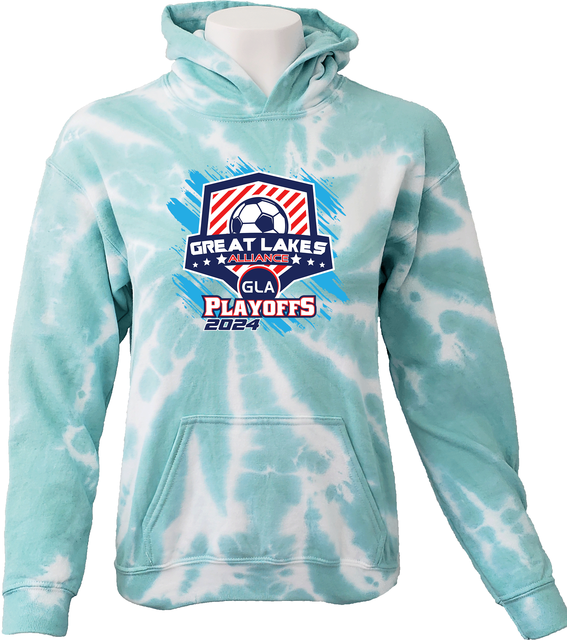 Tie-Dye Hoodies - 2024 GLA Championship Playoff