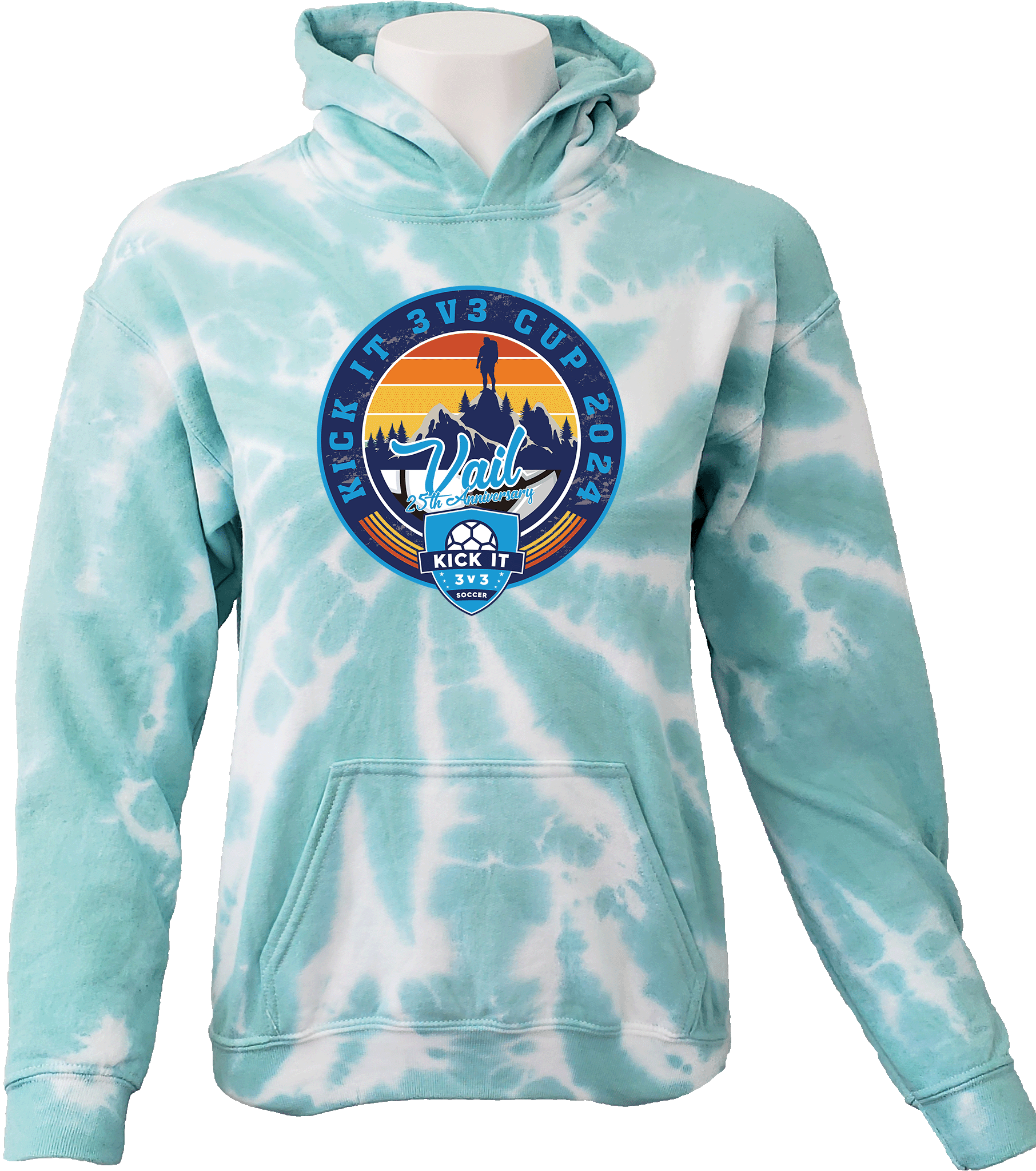 Tie-Dye Hoodies - 2024 Vail Kick It 3v3 Cup