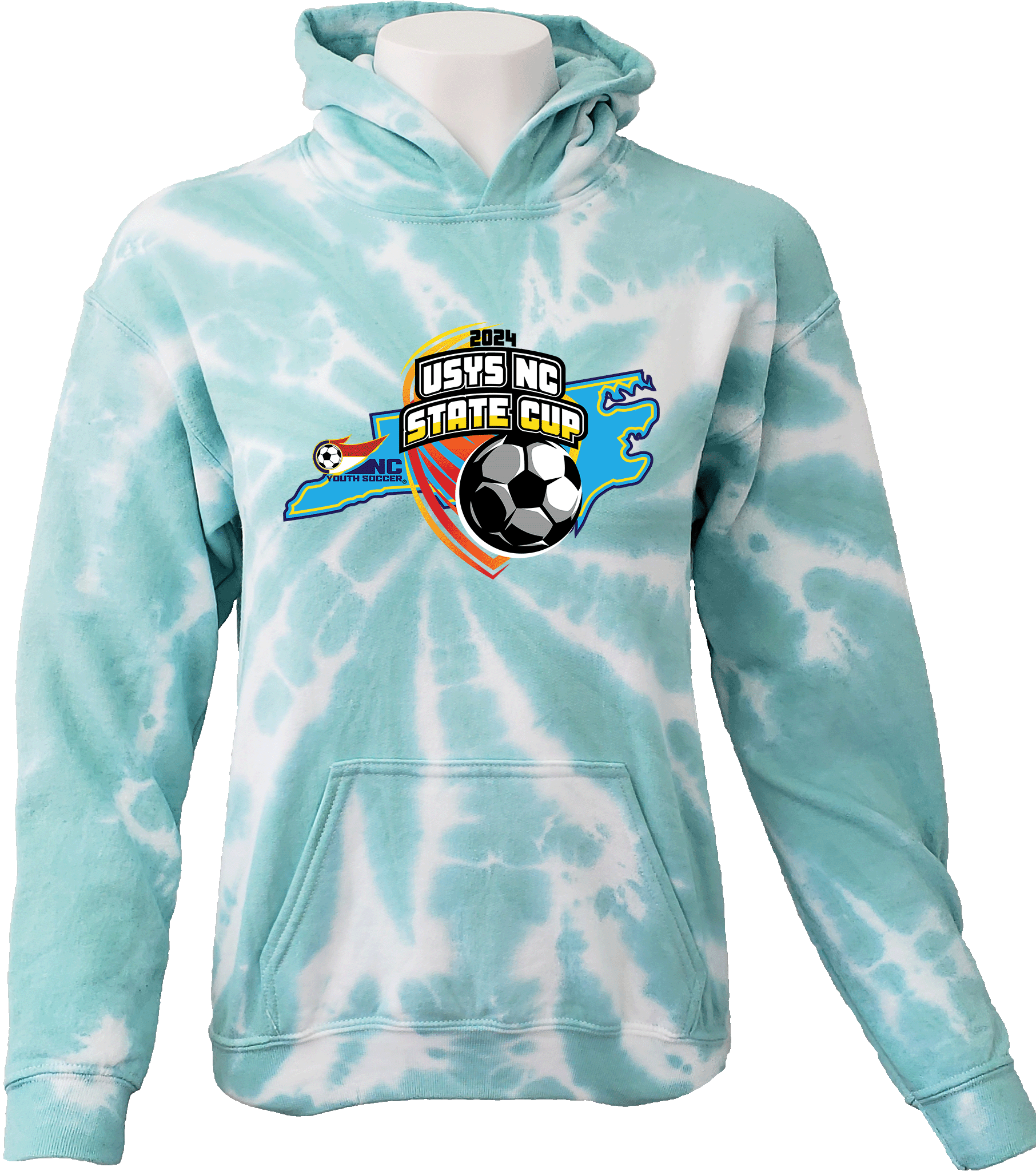 Tie-Dye Hoodies - 2024 USYS NC State Cup