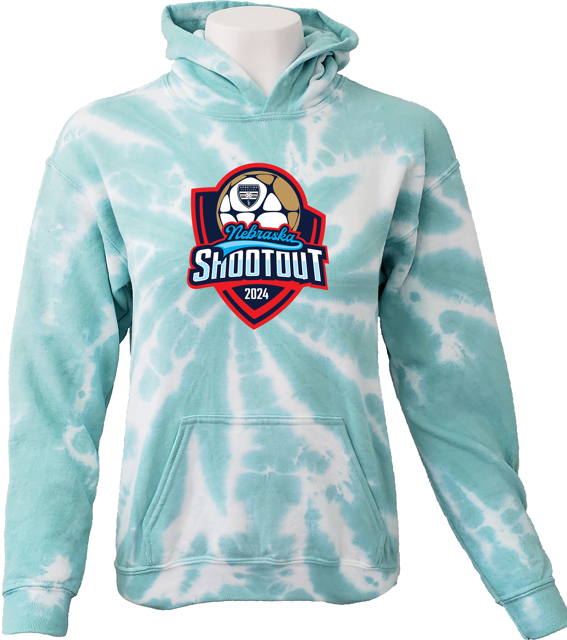 Tie-Dye Hoodies - 2024 Nebraska Shootout