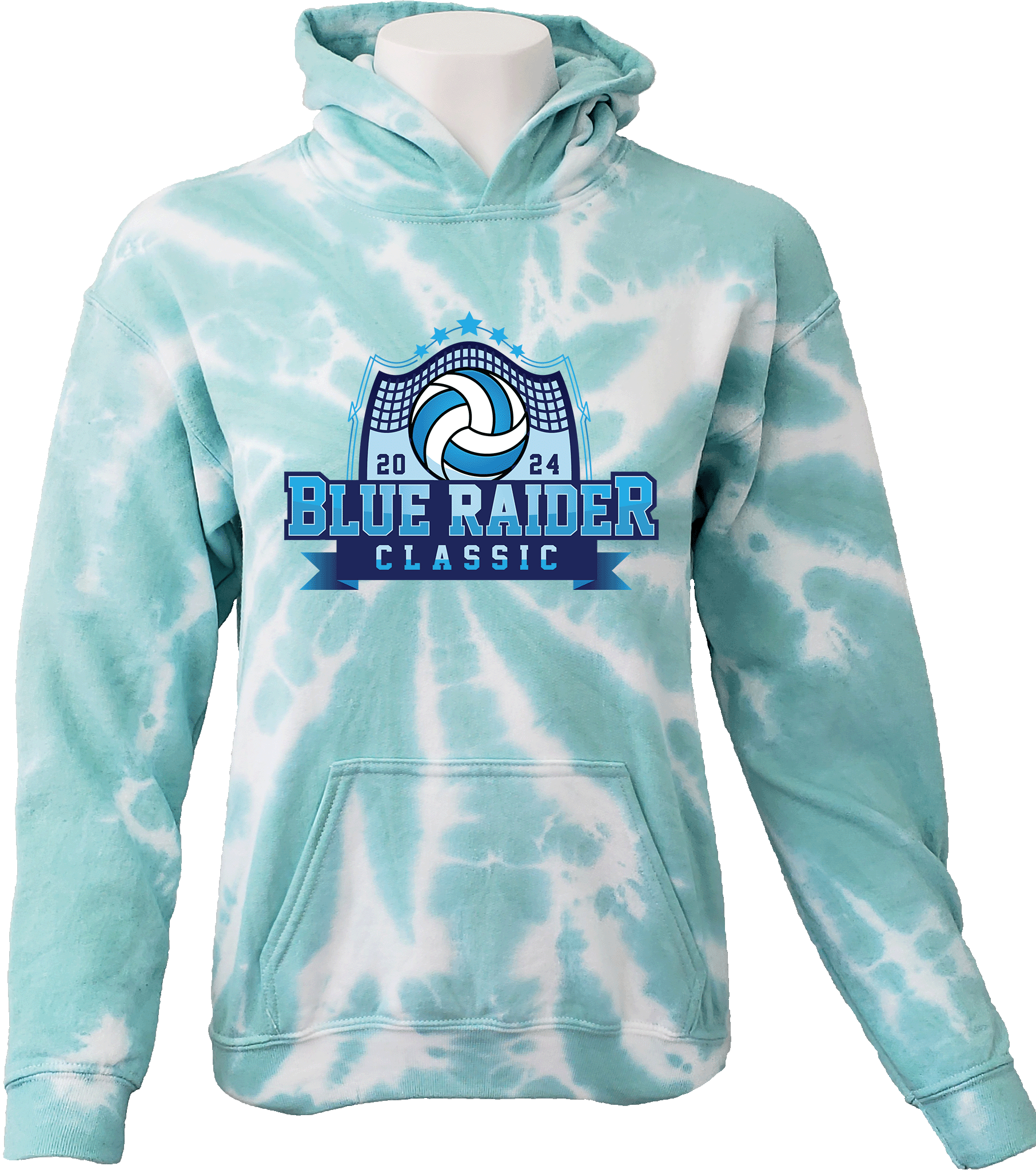 Tie-Dye Hoodies - 2024 Blue Raider Middle School Tournament