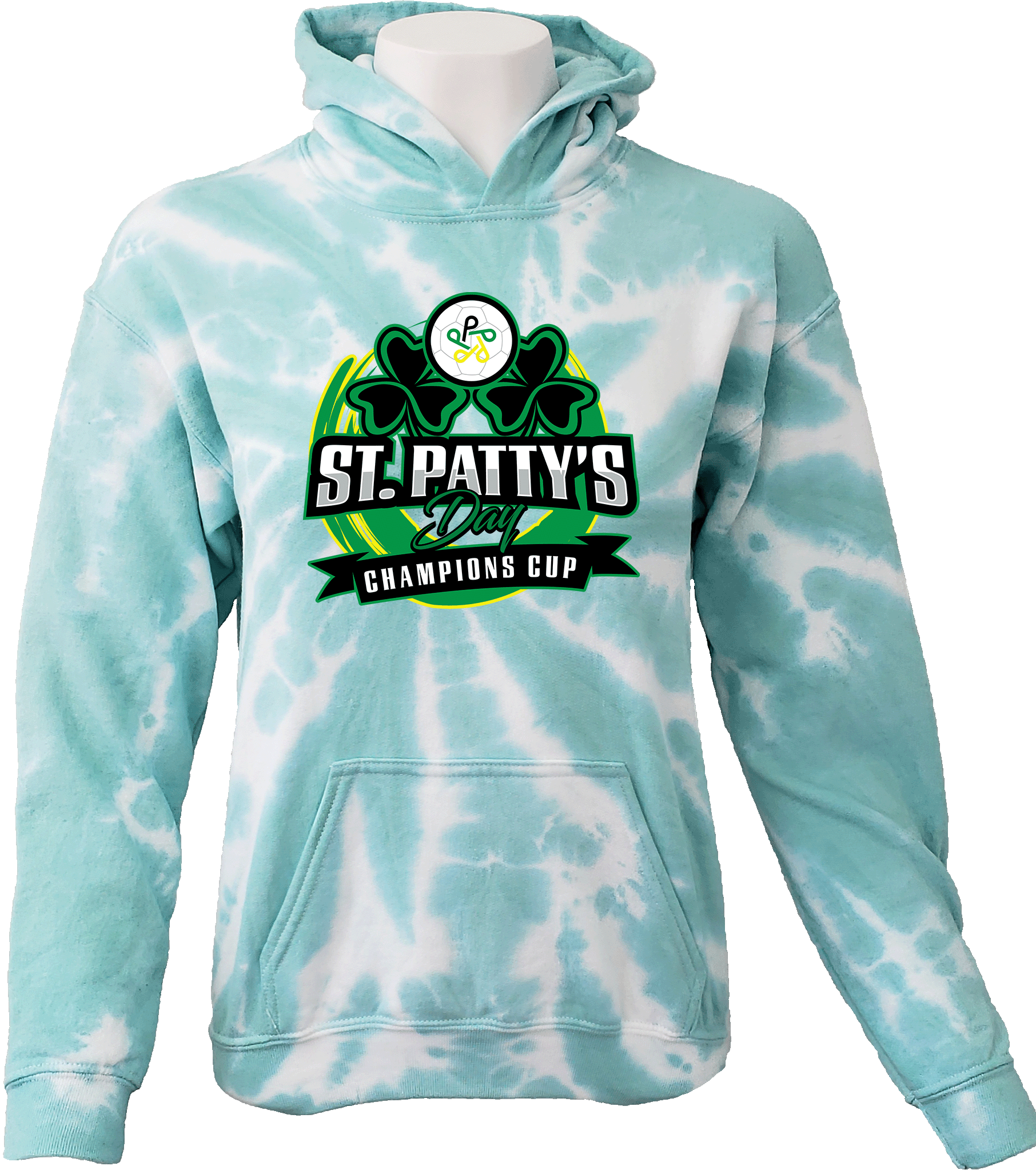 Tie-Dye Hoodies - 2024 St. Patty's Day Champions Cup