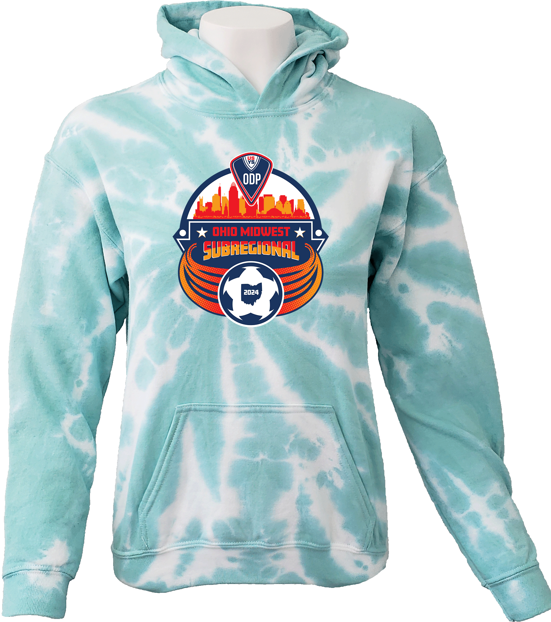 Tie-Dye Hoodies - 2024 USYS ODP OH Midwest Subregional