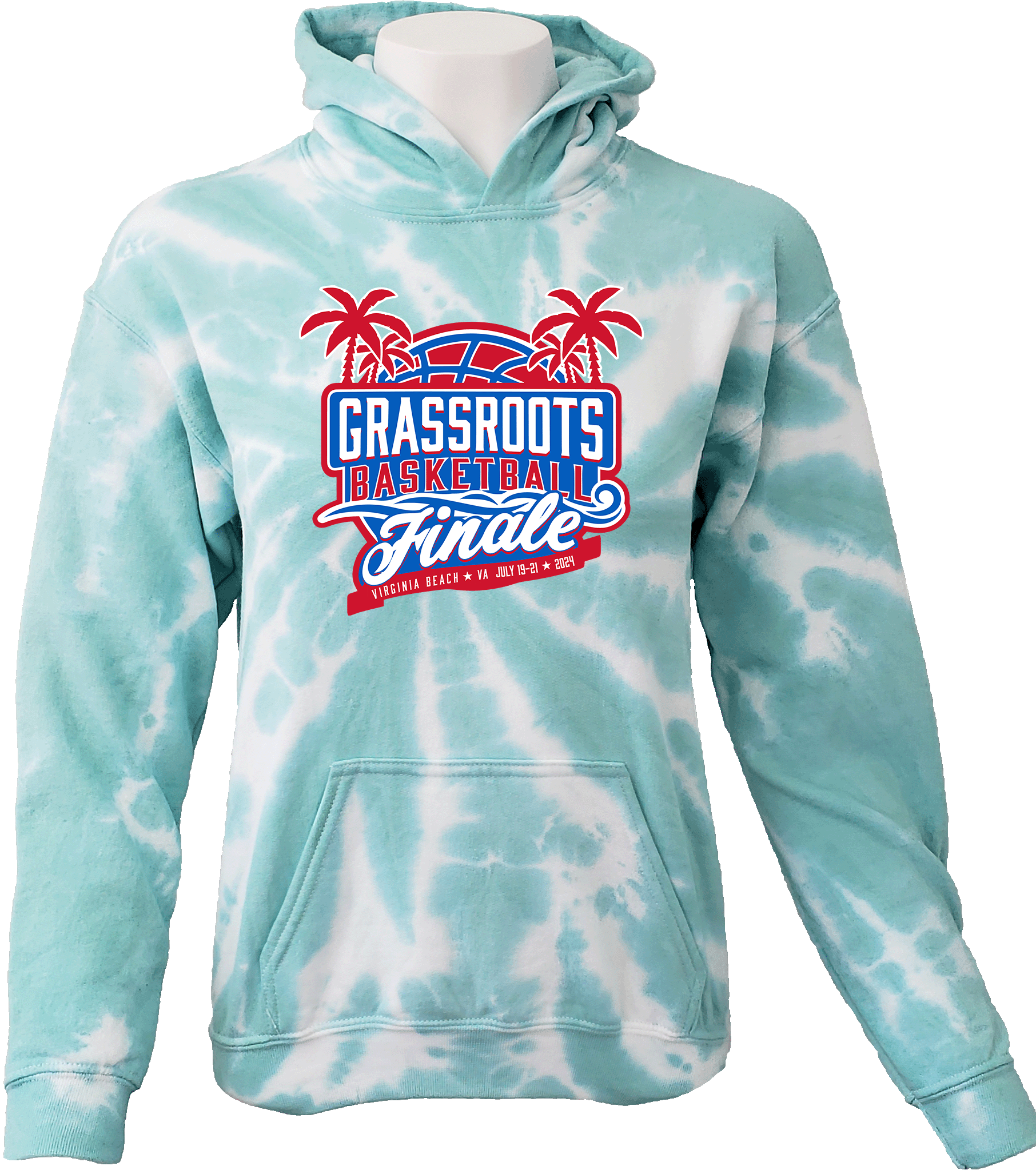 Tie-Dye Hoodies - 2024 Grassroots Basketball Finale