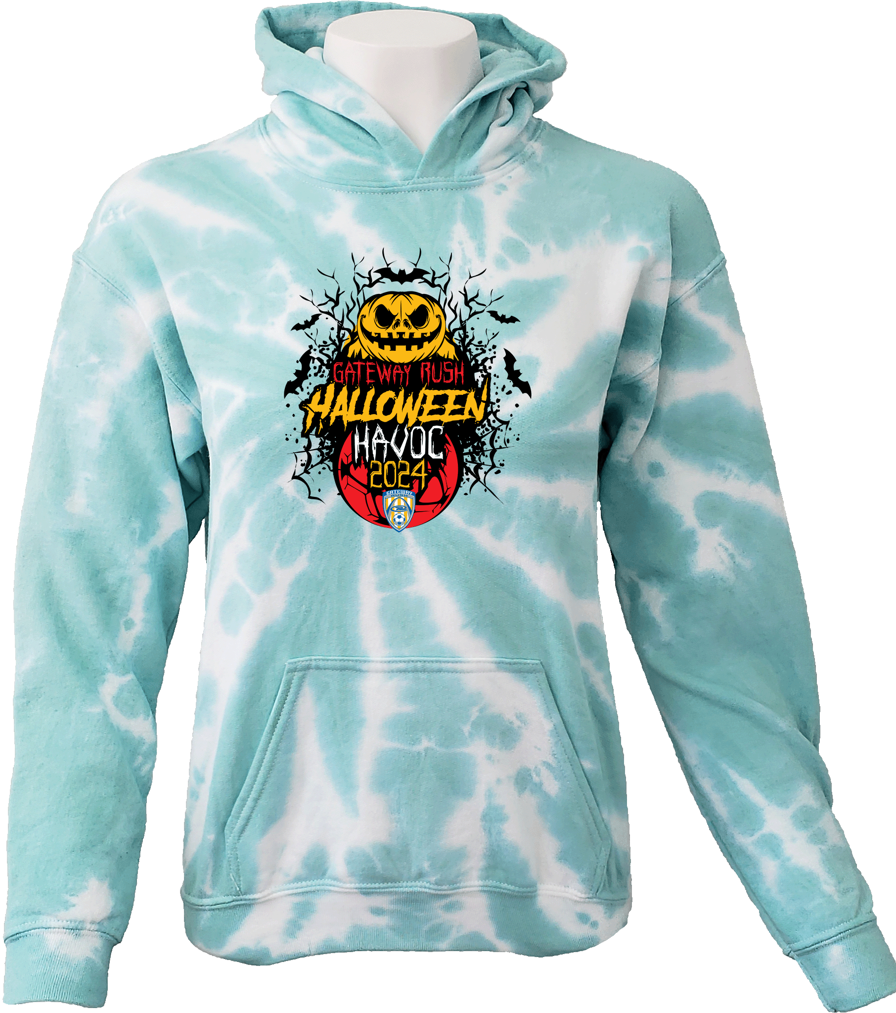 Tie-Dye Hoodies - 2024 Gateway Rush Halloween Havoc