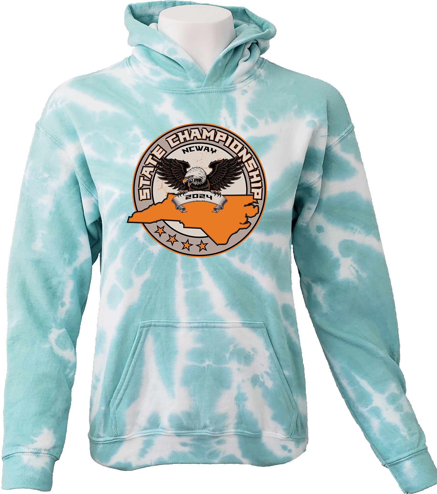 Tie-Dye Hoodies - 2024 NCWAY State Championship