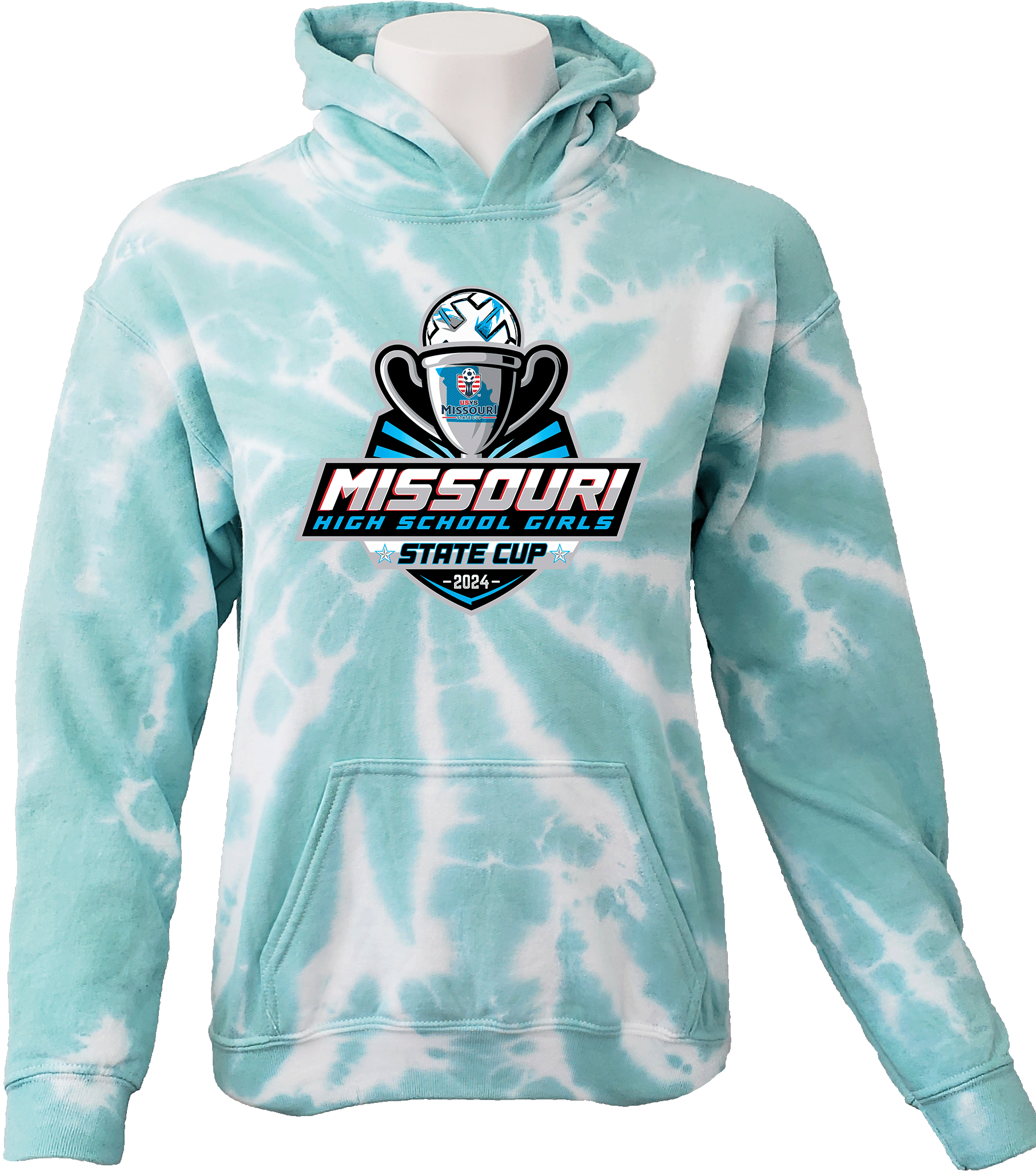 Tie-Dye Hoodies - 2024 USYS High School Girls State Cup