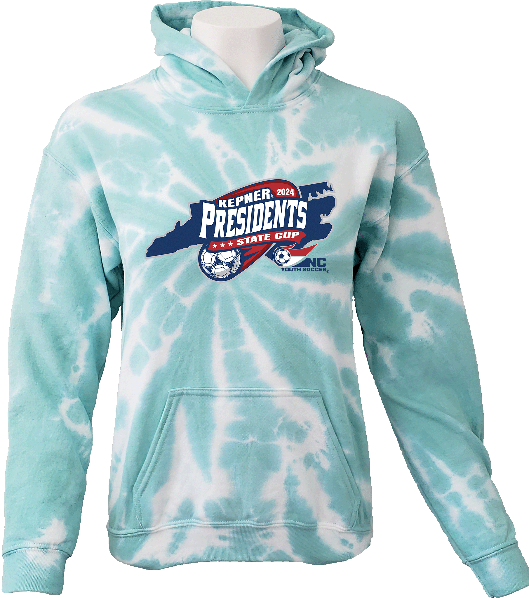 Tie-Dye Hoodies - 2024 USYS NC Presidents Cup