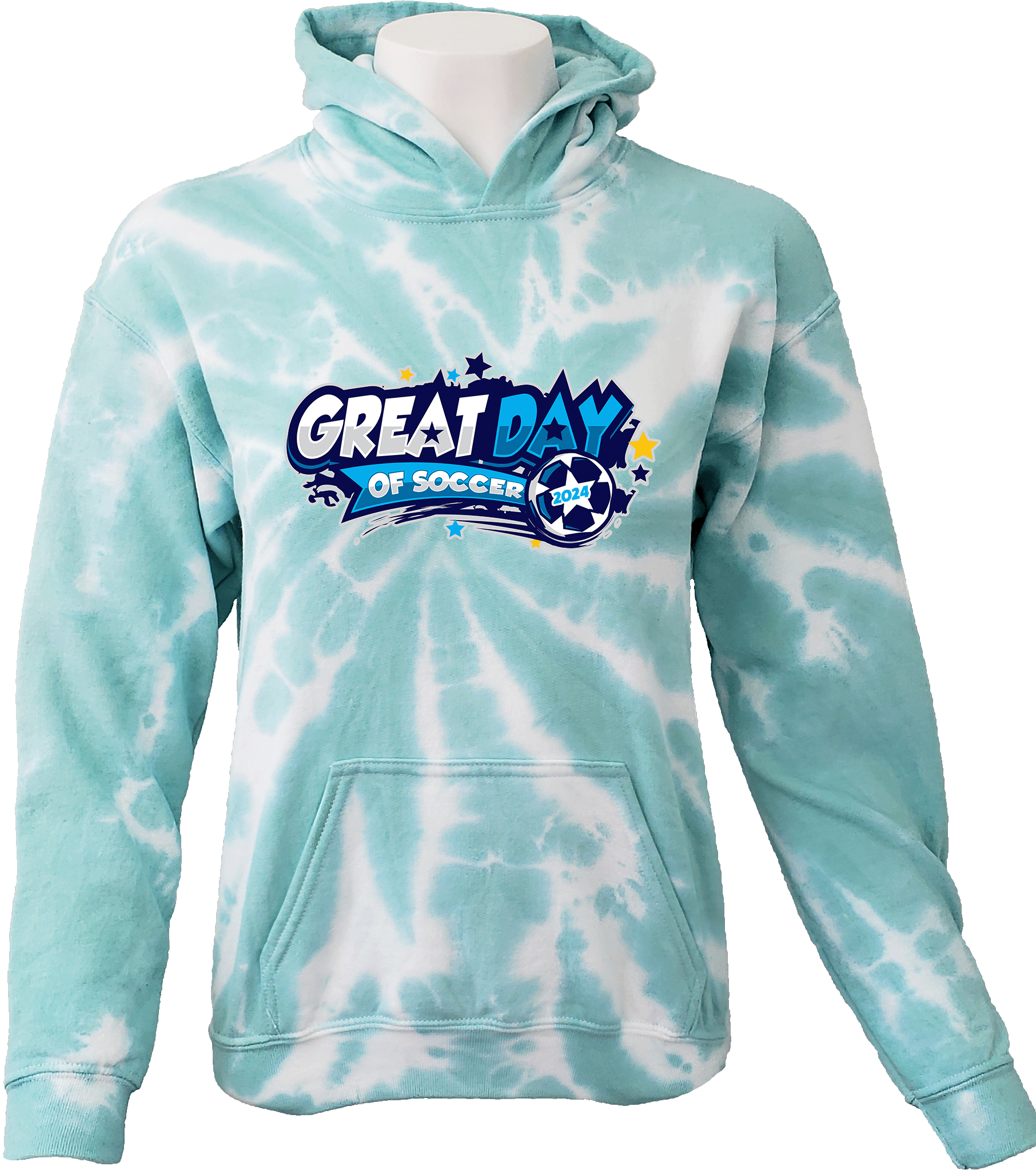 Tie-Dye Hoodies - 2024 Great Day Of Soccer