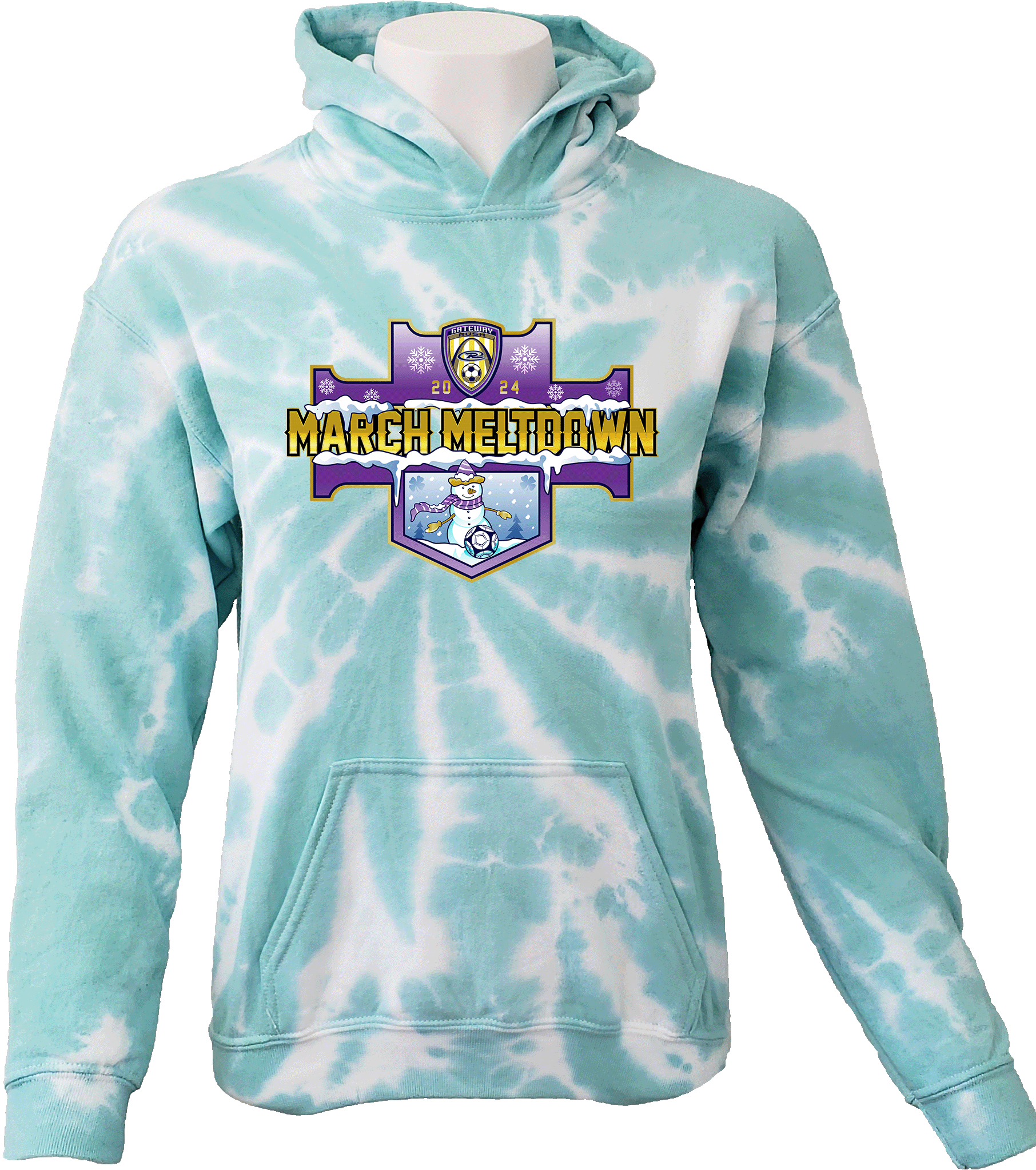 Tie-Dye Hoodies - 2024 Gateway Rush March Meltdown