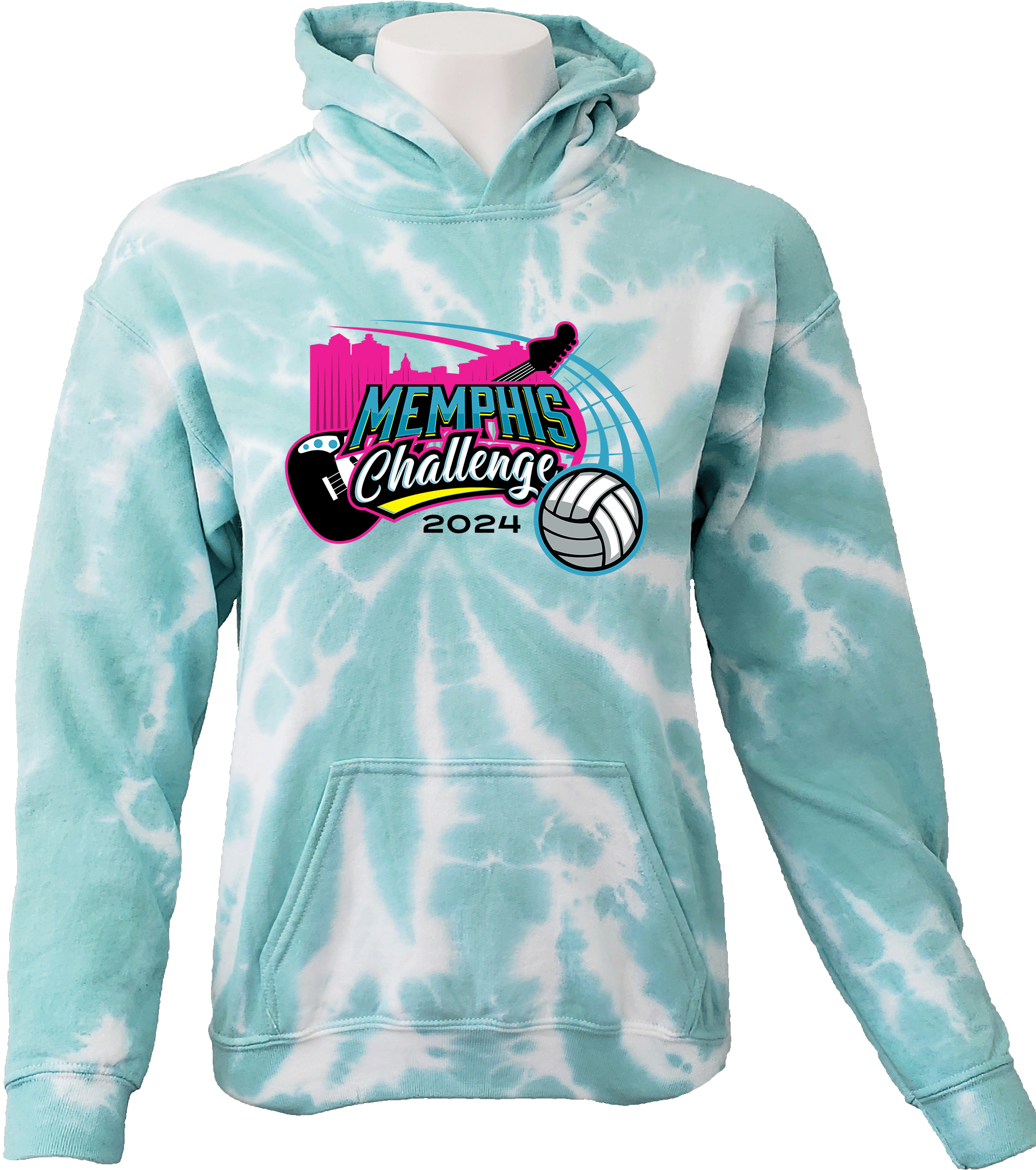 Tie-Dye Hoodies - 2024 Memphis Challenge