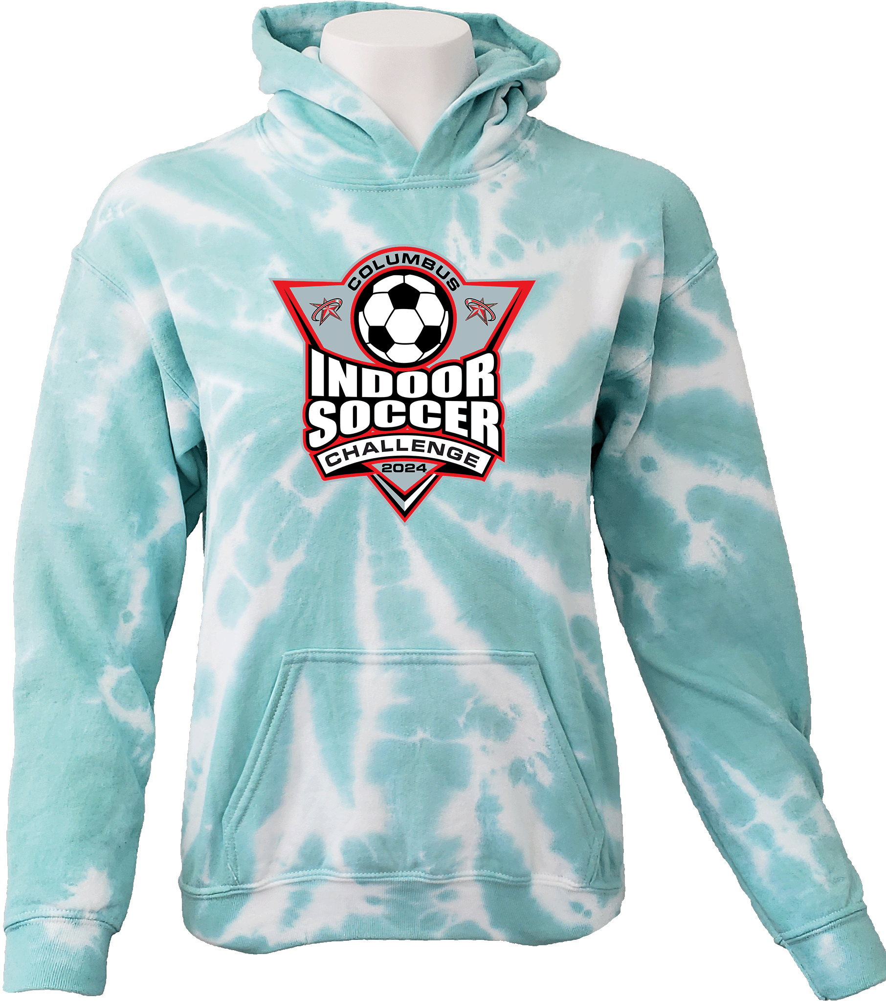 Tie-Dye Hoodies - 2024 Columbus Indoor Soccer Challenge