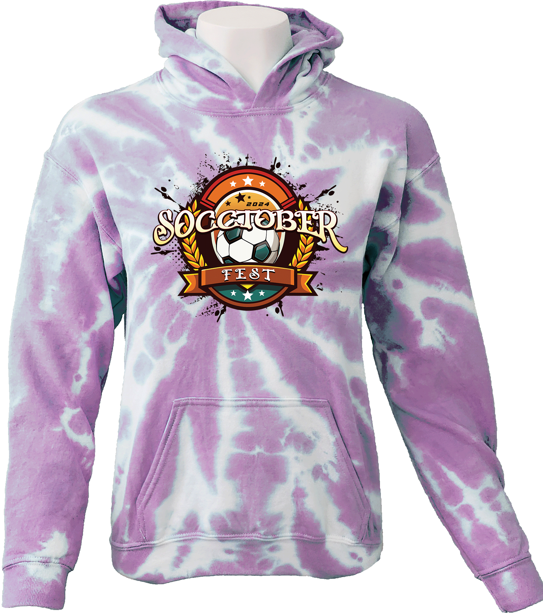 Tie-Dye Hoodies - 2024 Socctoberfest