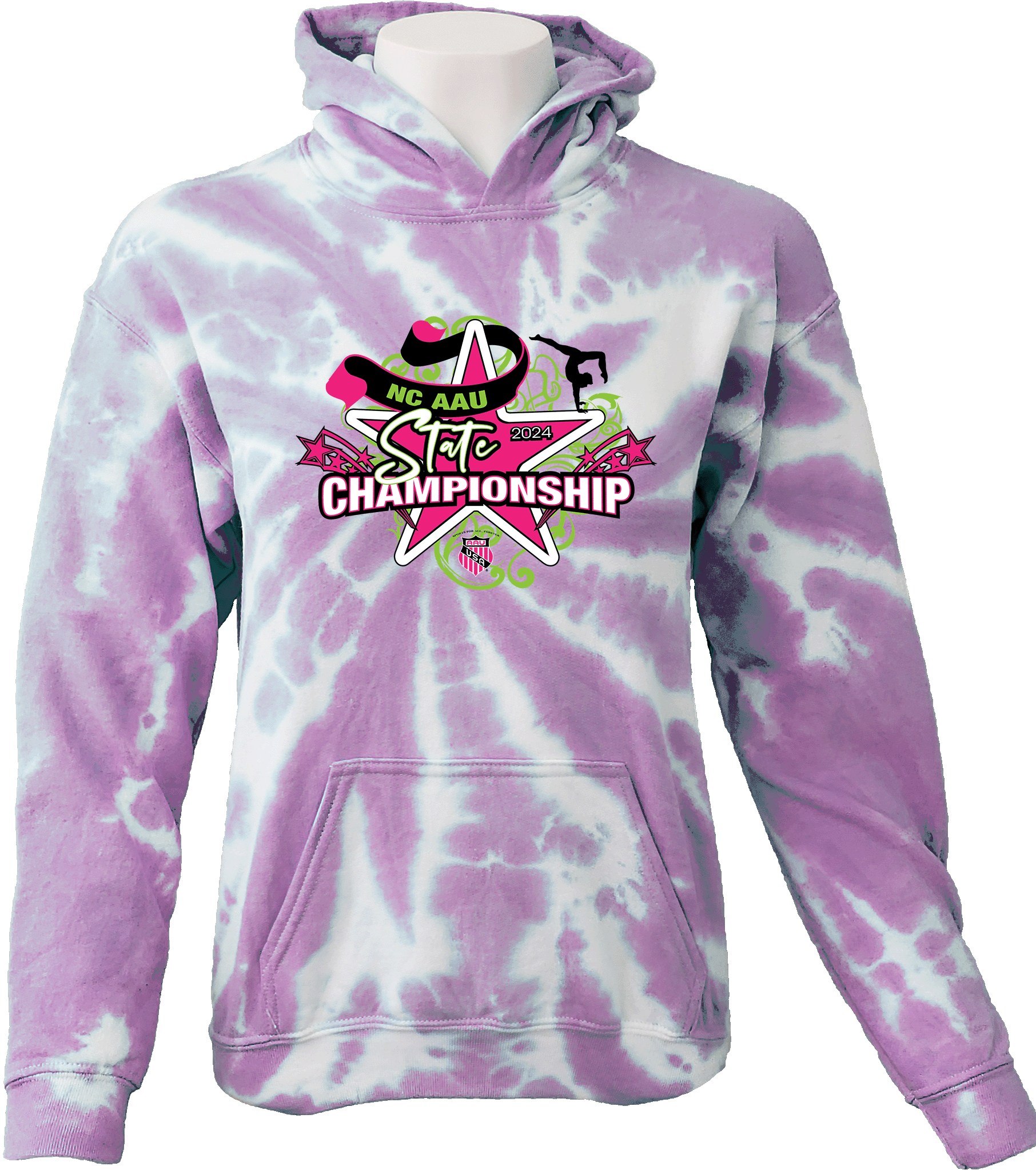 Tie-Dye Hoodies - 2024 NC AAU State Championship