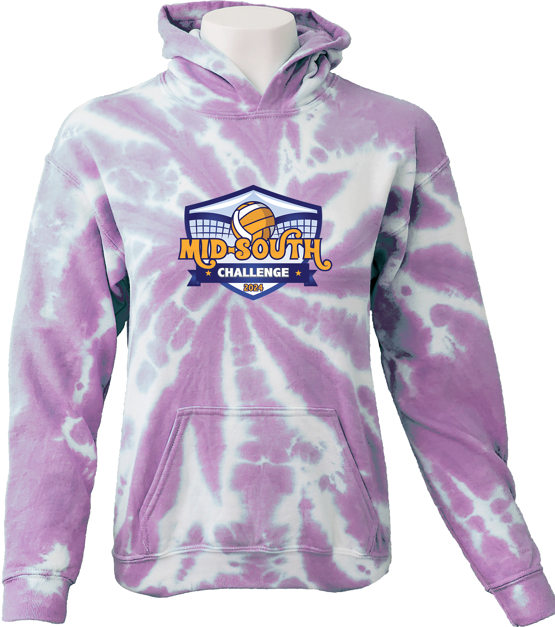 Tie-Dye Hoodies - 2024 Mid-South Challenge