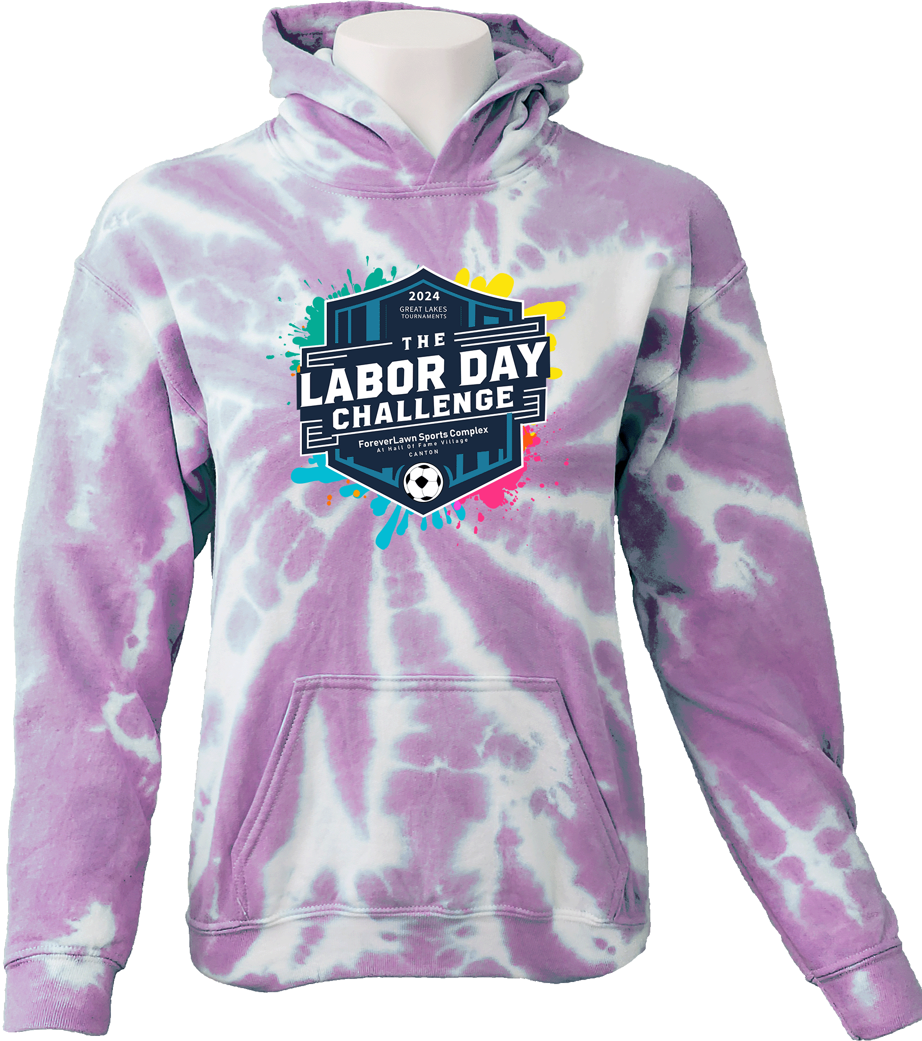 Tie-Dye Hoodies - 2024 Great Lakes Labor Day Challenge