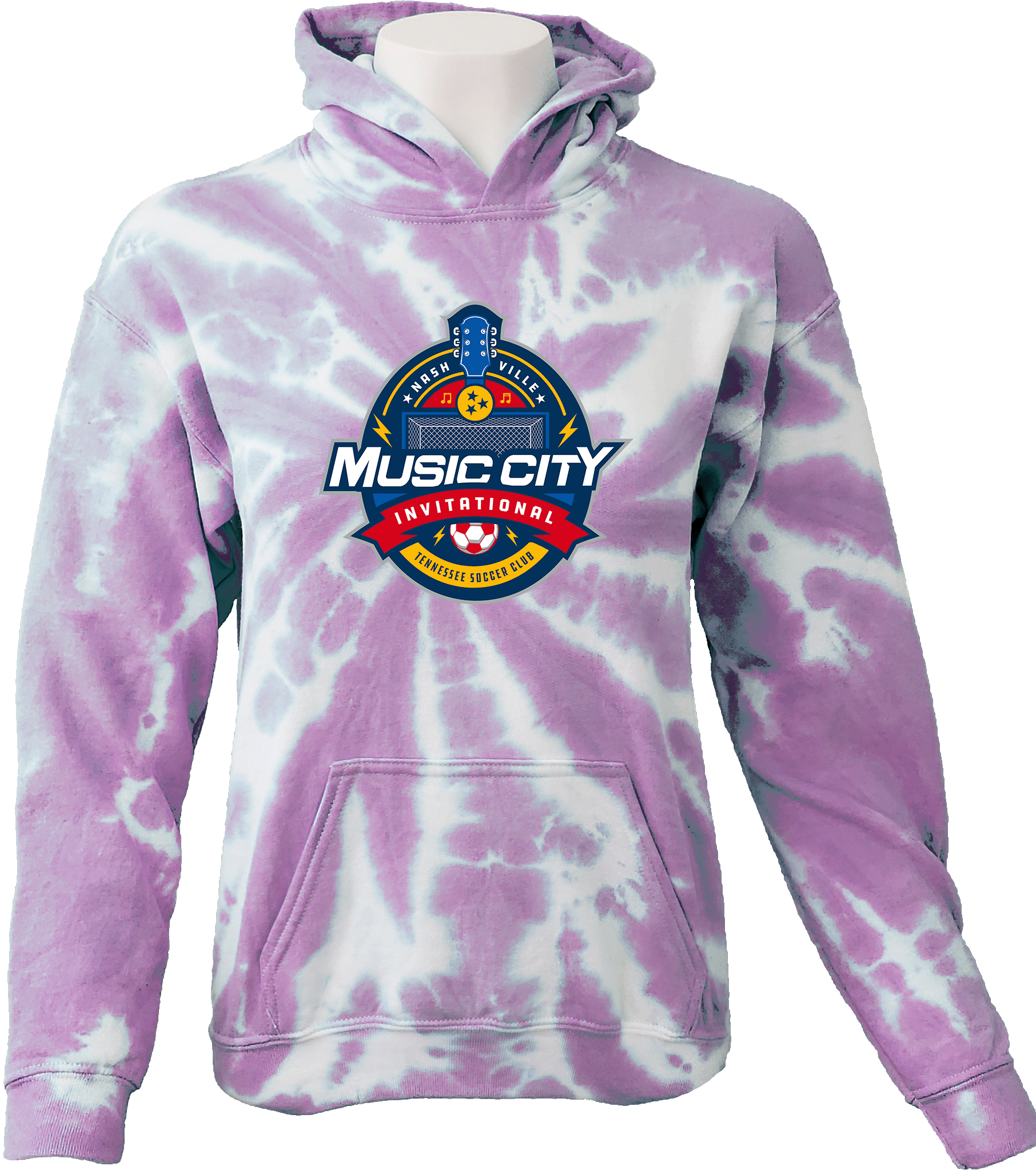 Tie-Dye Hoodies - 2024 Music City Invitational