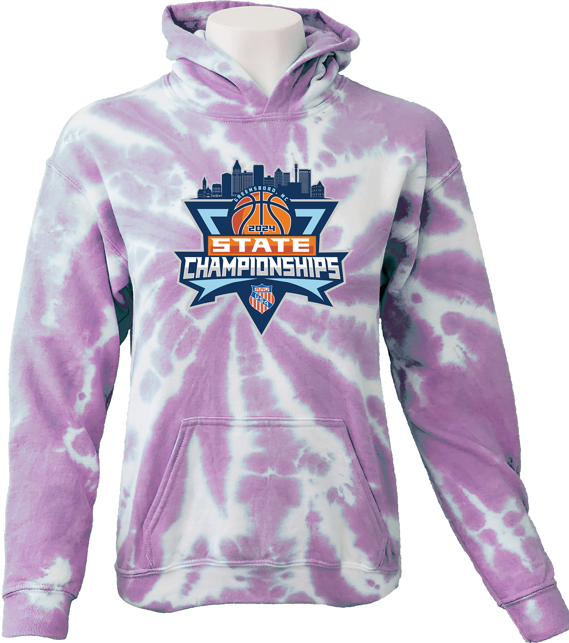 Tie-Dye Hoodies - 2024 AAU State Championships